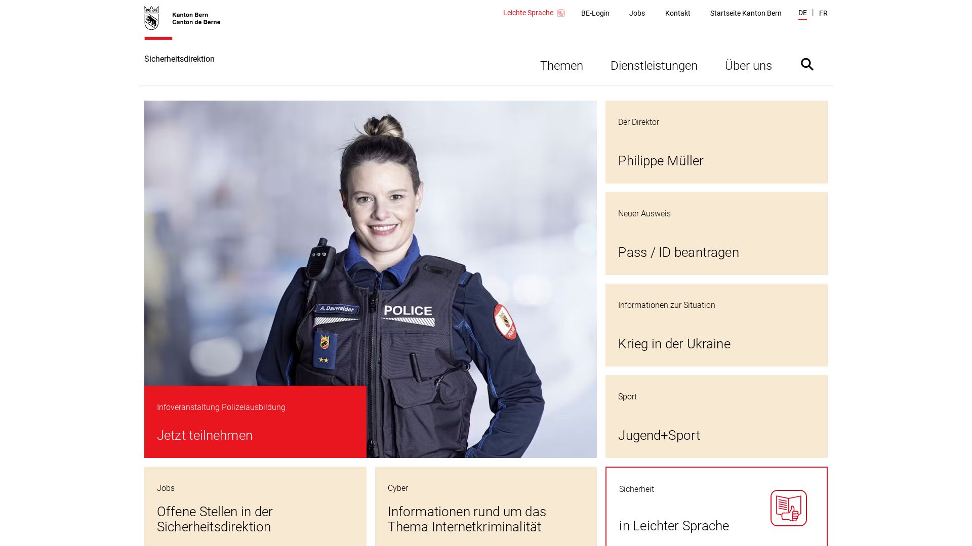 Polizei- und Militärdirektion des Kanton Bern
