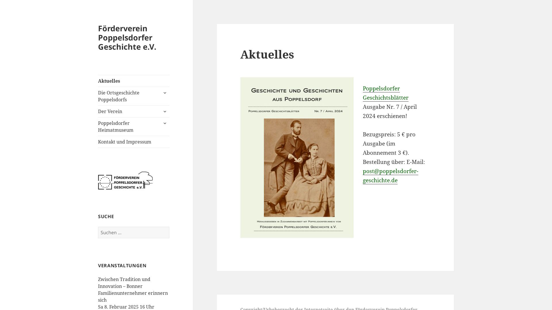 Poppelsdorfer Geschichte