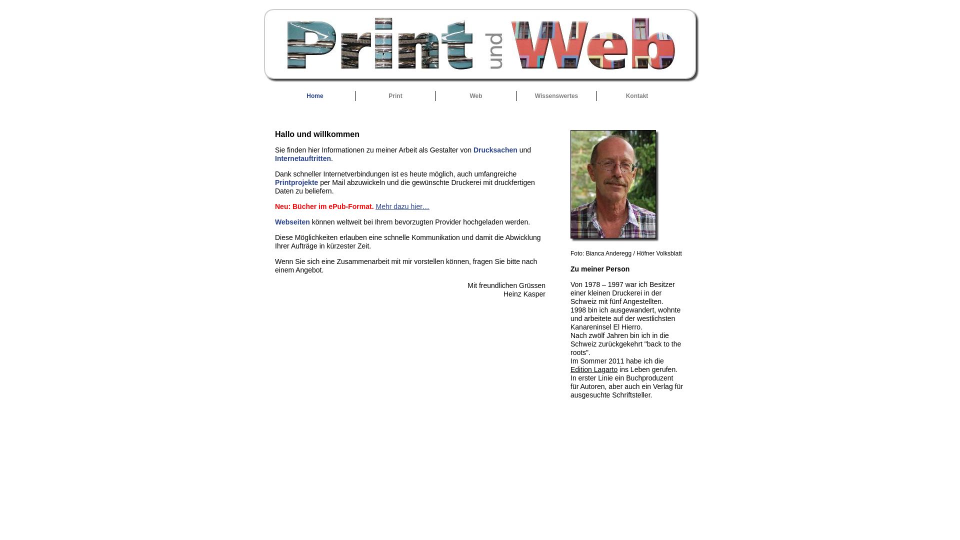 Print und Web, Heinz Kasper