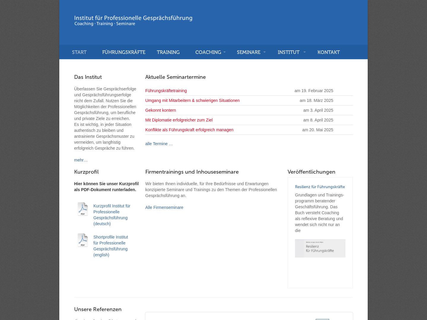 Institut für Professionelle Gesprächsführung - Markus Junger M.A.