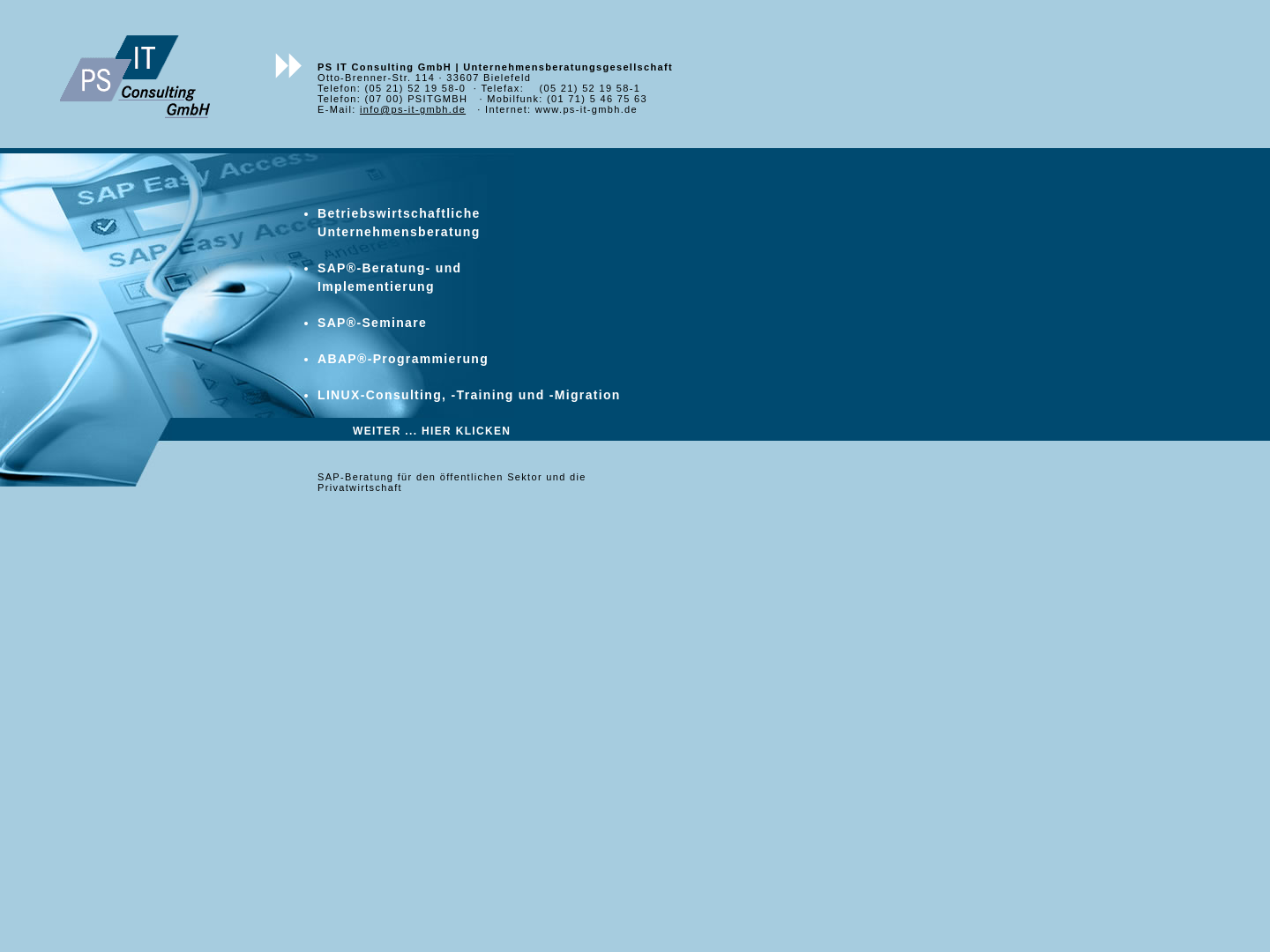 PS IT Consulting GmbH Unternehmensberatungsgesellschaft