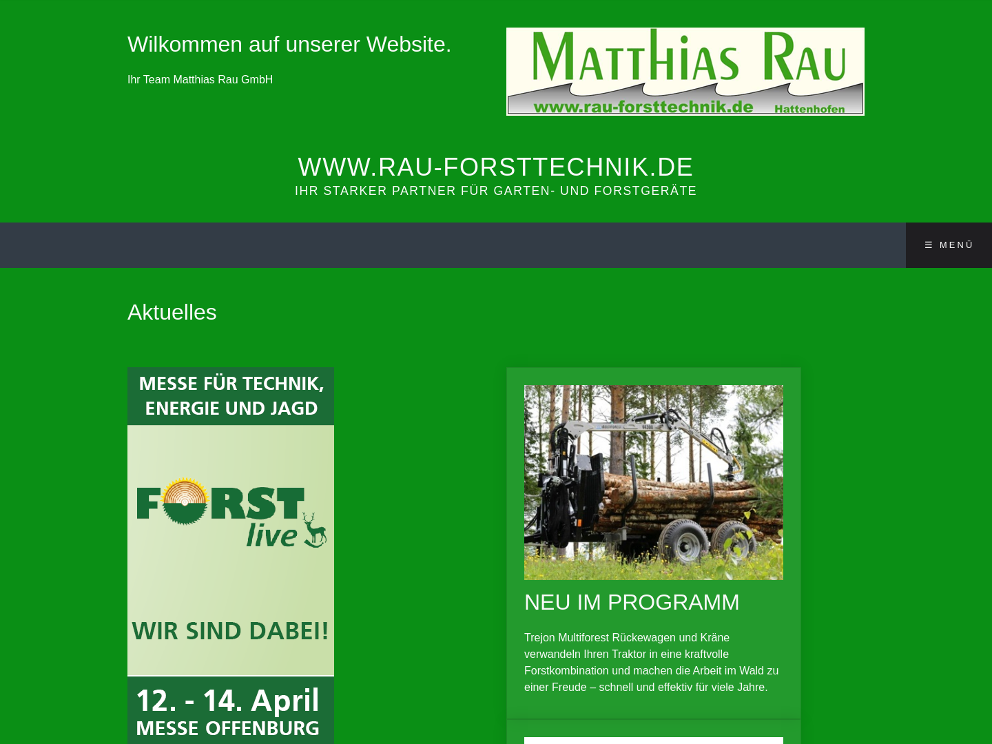Matthias Rau GmbH. Land-, Forst-, Kommunaltechnik