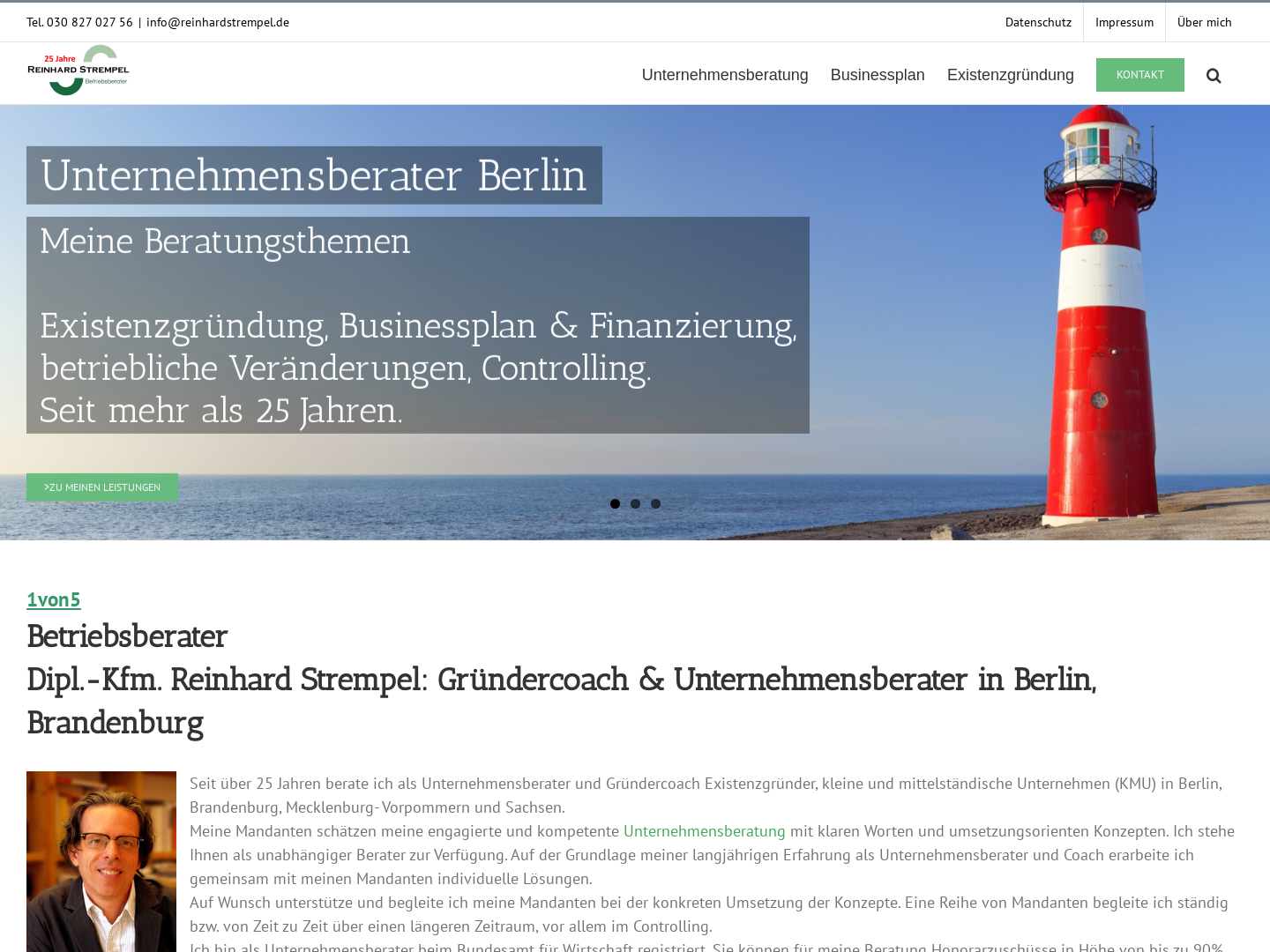 Betriebsberater Dipl.-Kfm. Reinhard Strempel