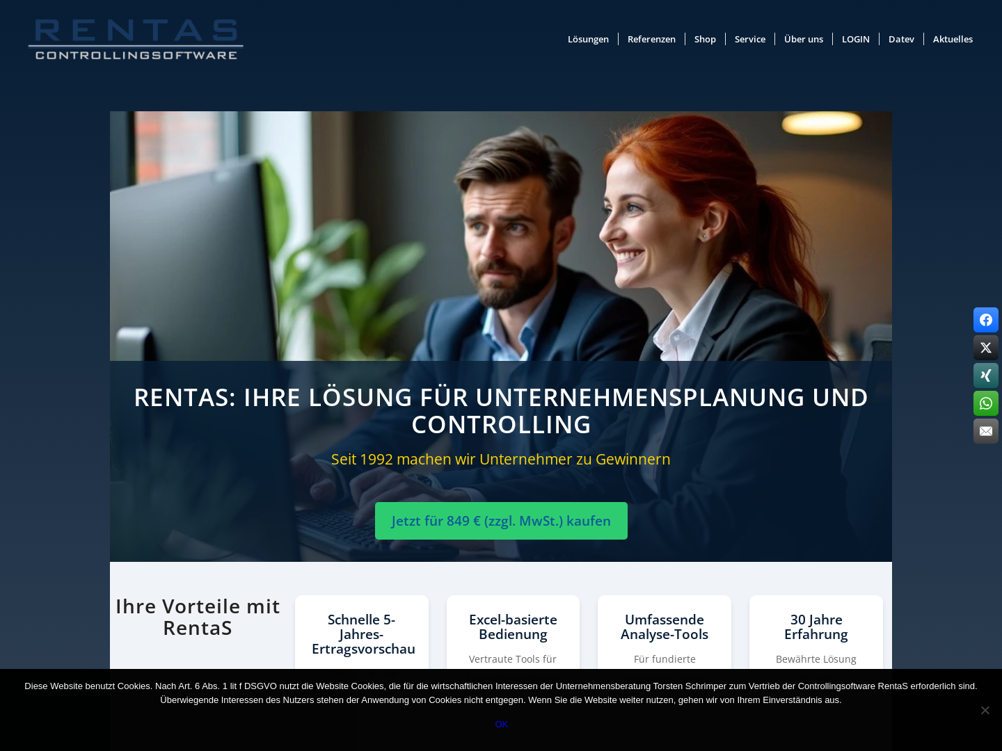 Controllingsoftware RentaS