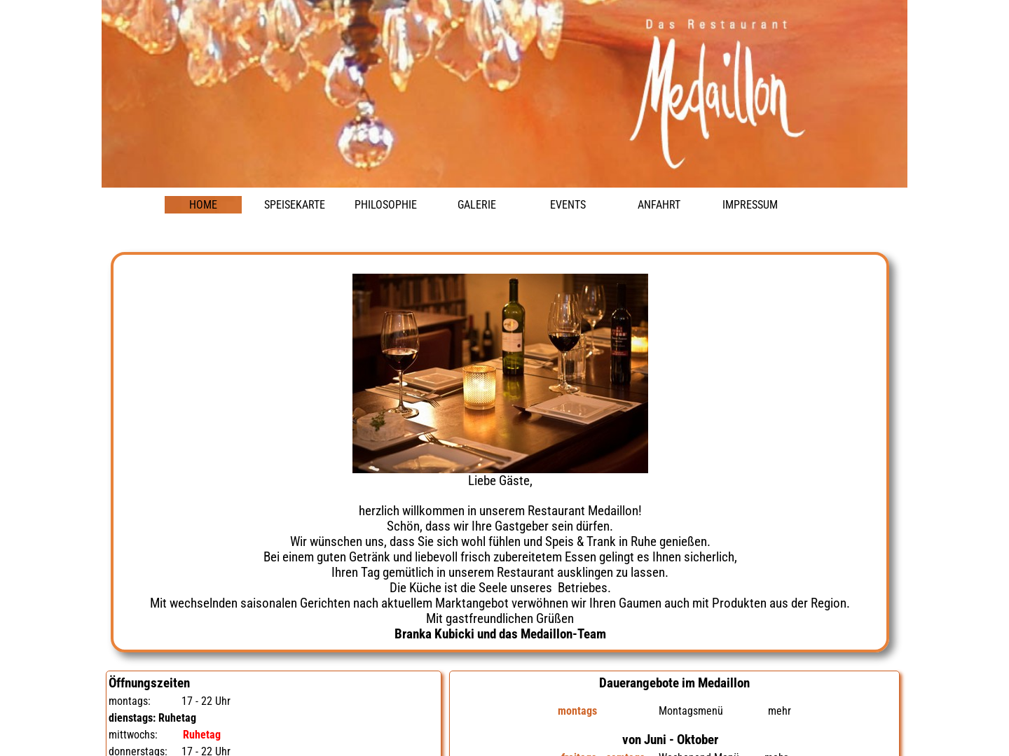 Restaurant Medaillon