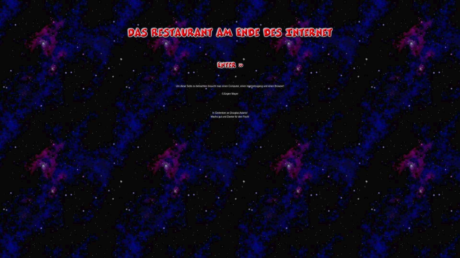 Das Restaurant am Ende des Internet