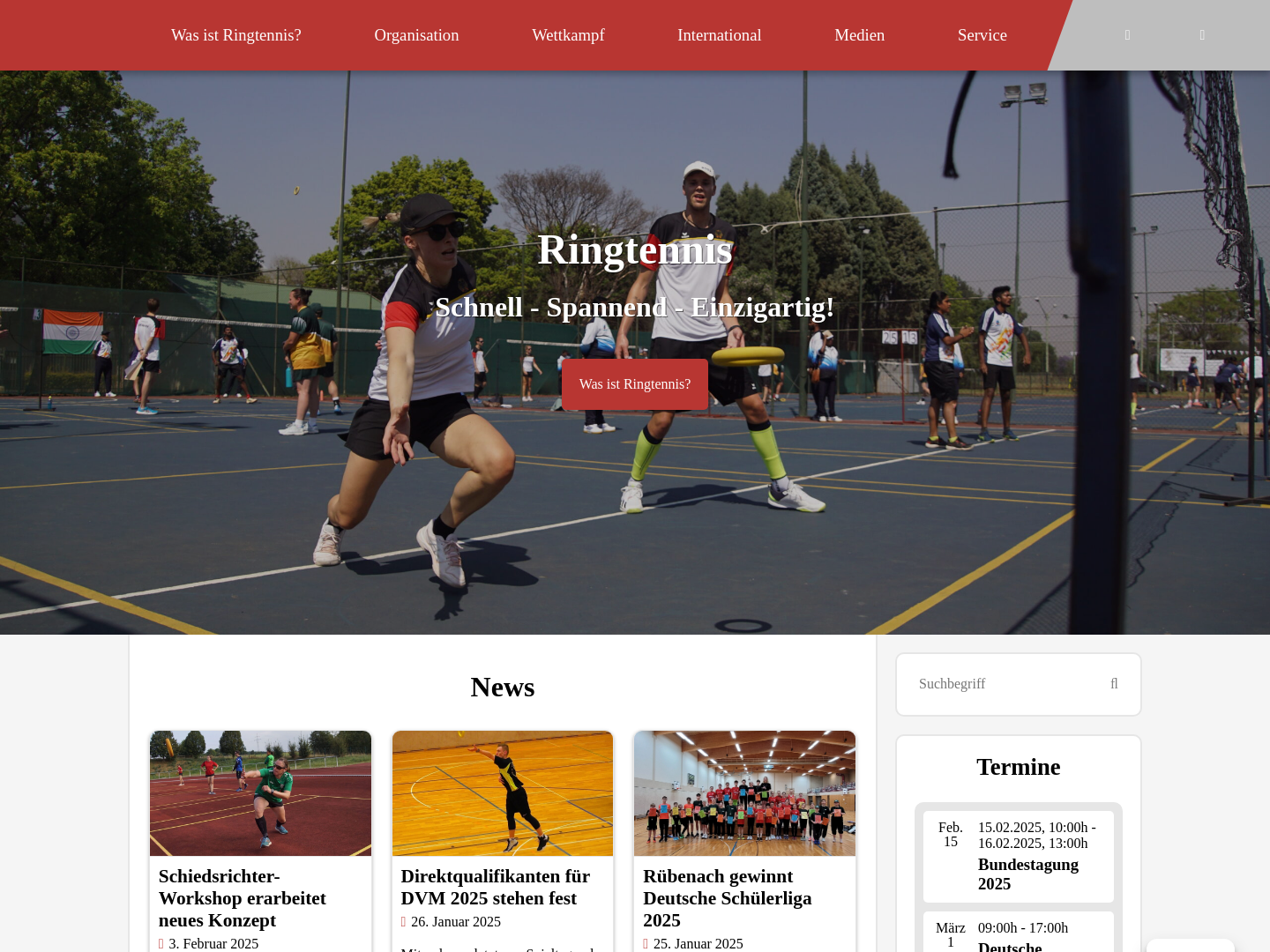 Deutsche Ringtennis Homepage