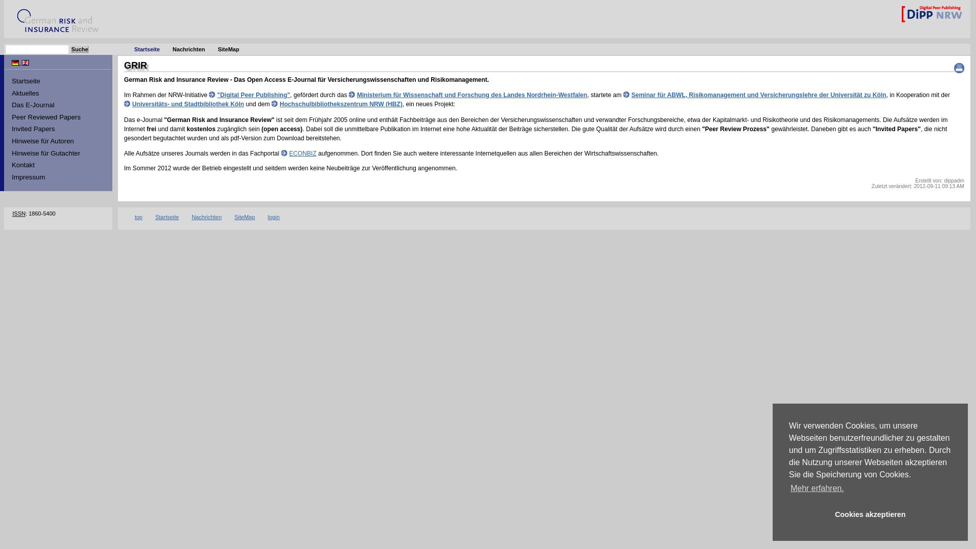 German Risk and Insurance Review