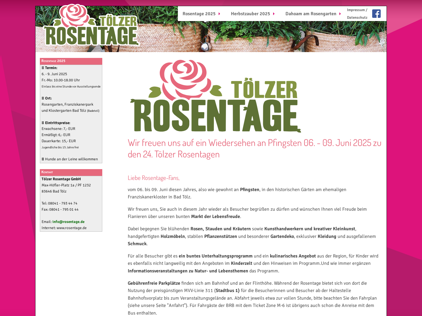 Tölzer Rosen-und Gartentage
