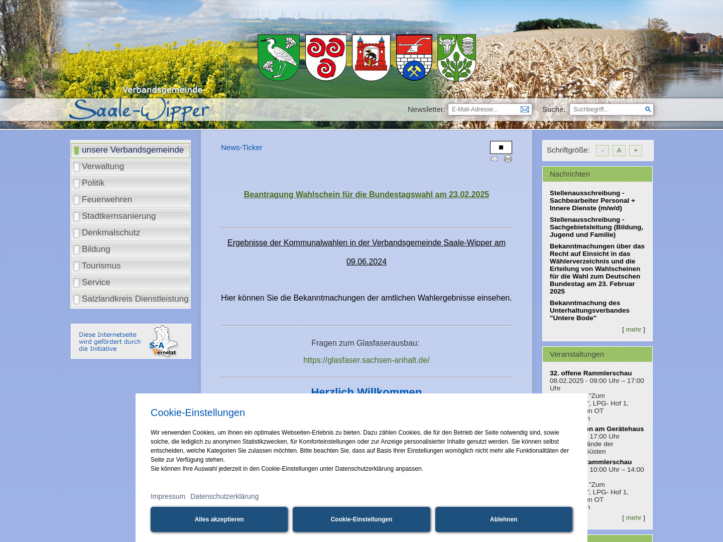 Verbandsgemeinde Saale-Wipper