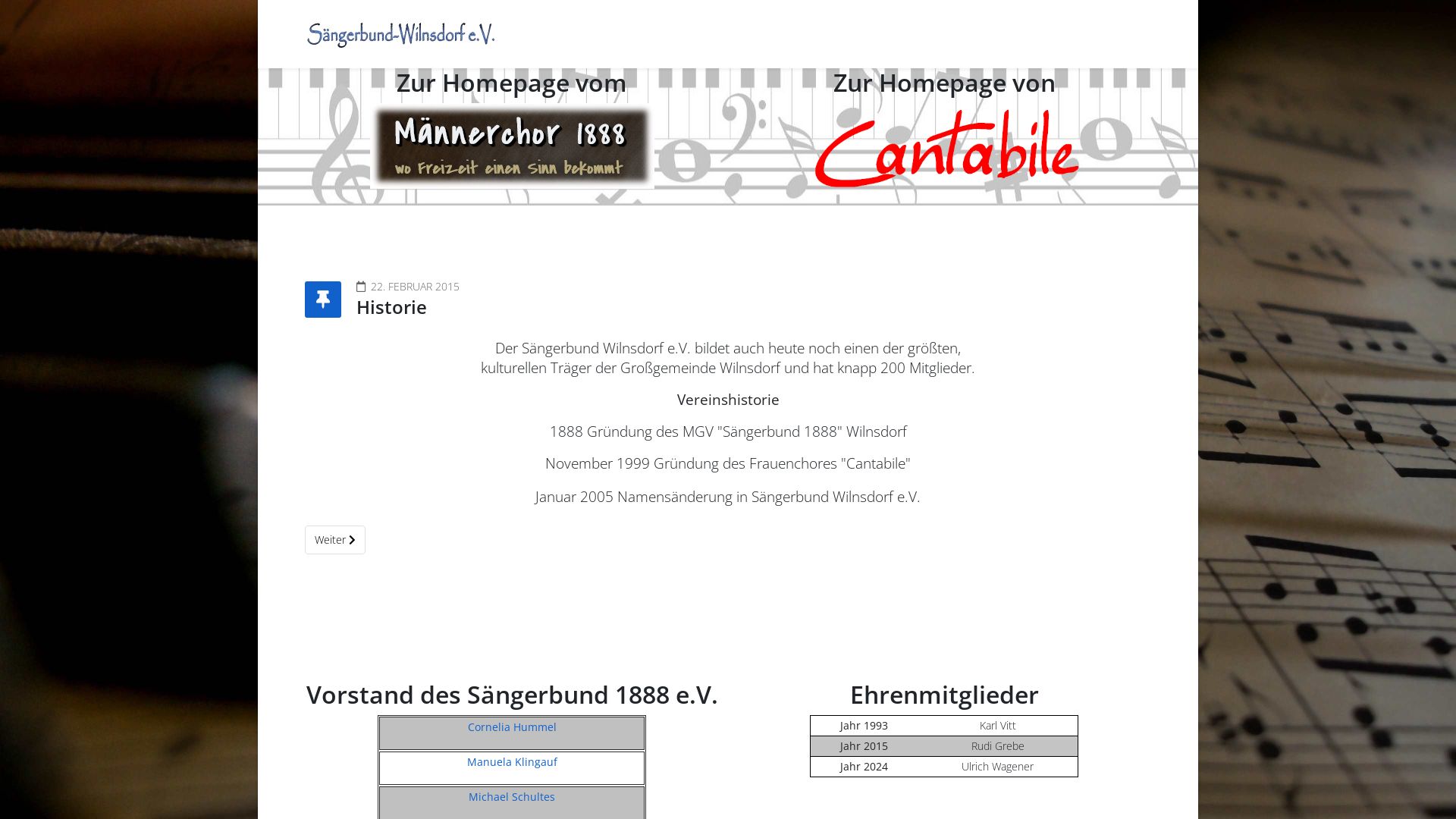 MGV “Sängerbund 1888” Wilnsdorf e.V.