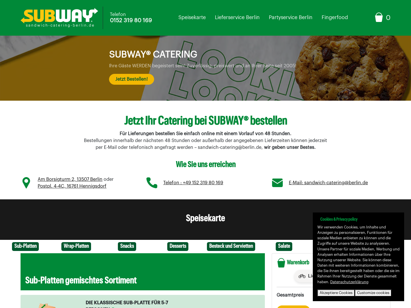 Subway Catering
