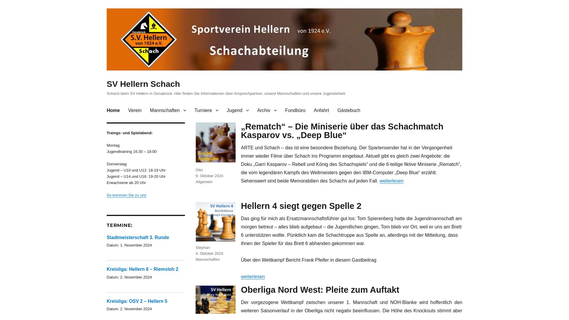 Schachabteilung des SV Hellern von 1924