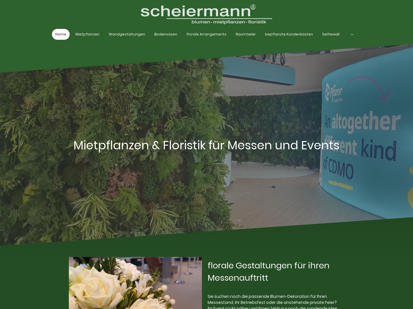 Blumen-Mietpflanzen-Floristik Michael Scheiermann