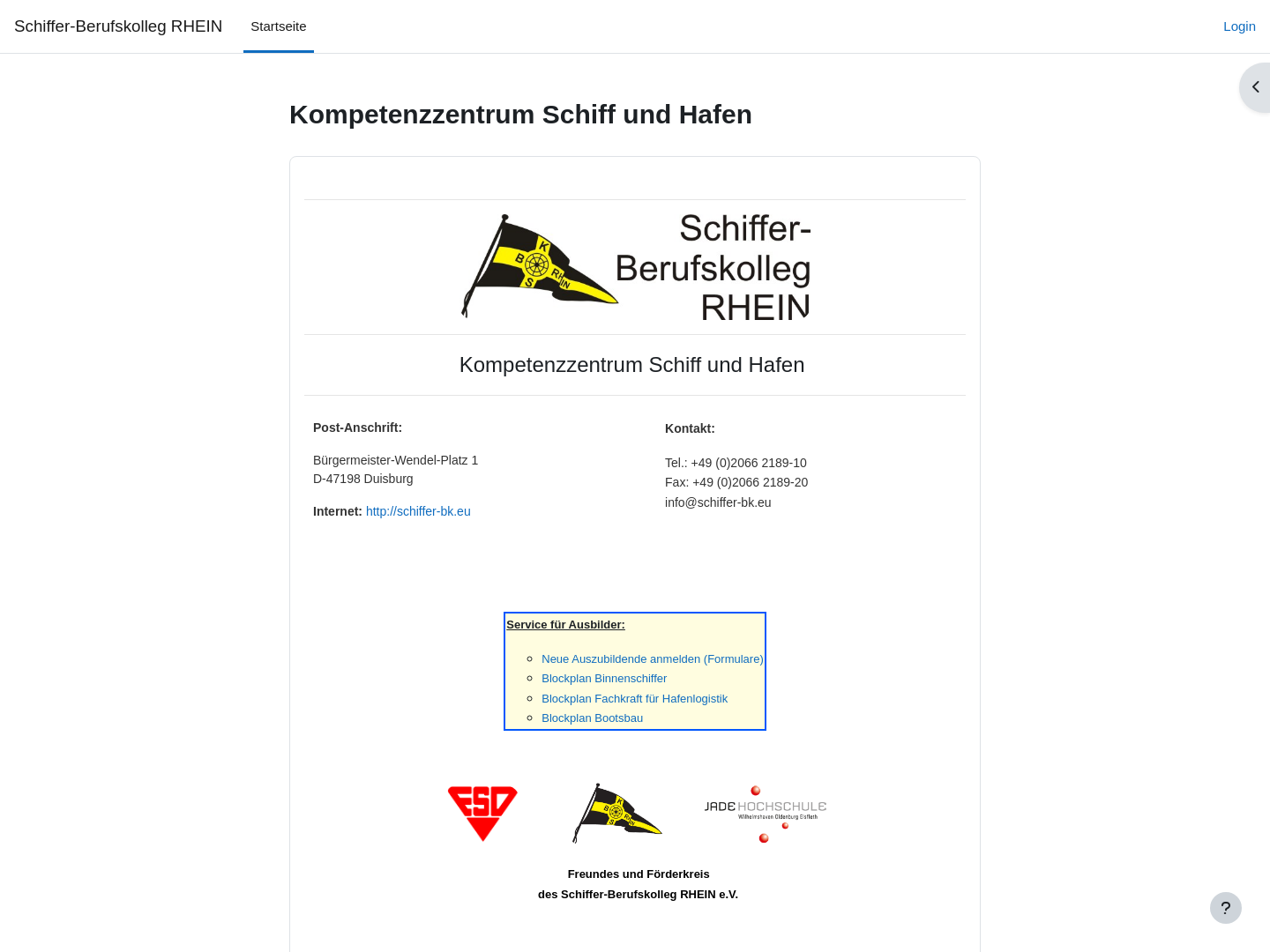 Schiffer-Berufskolleg Rhein