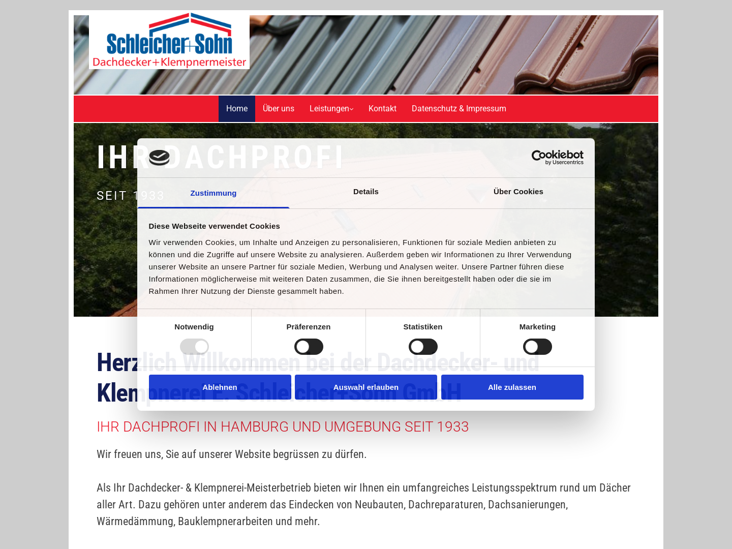 Schleicher & Sohn Dachdeckerei