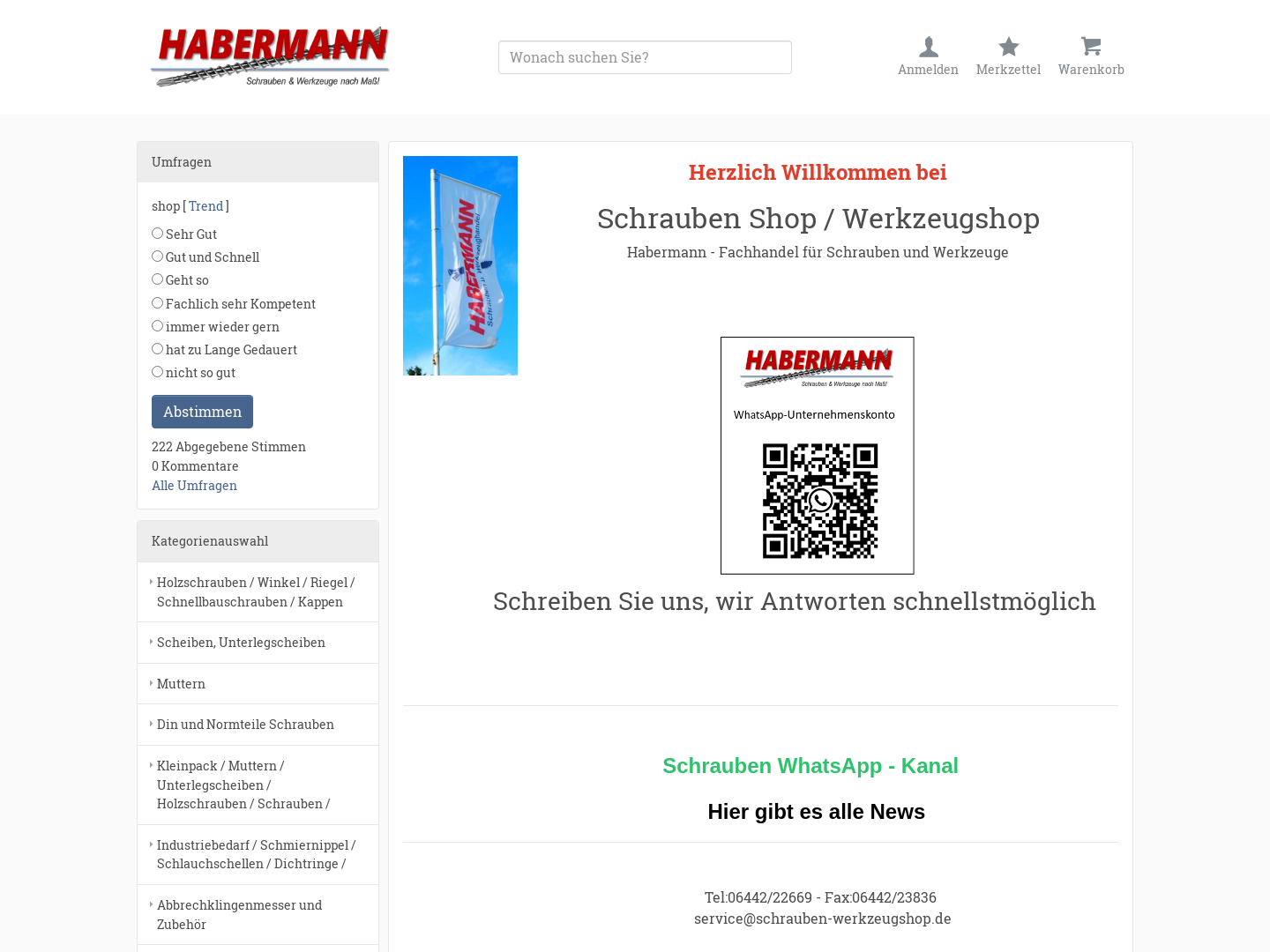 Habermann - Fachhandel für Schrauben und Werkzeuge