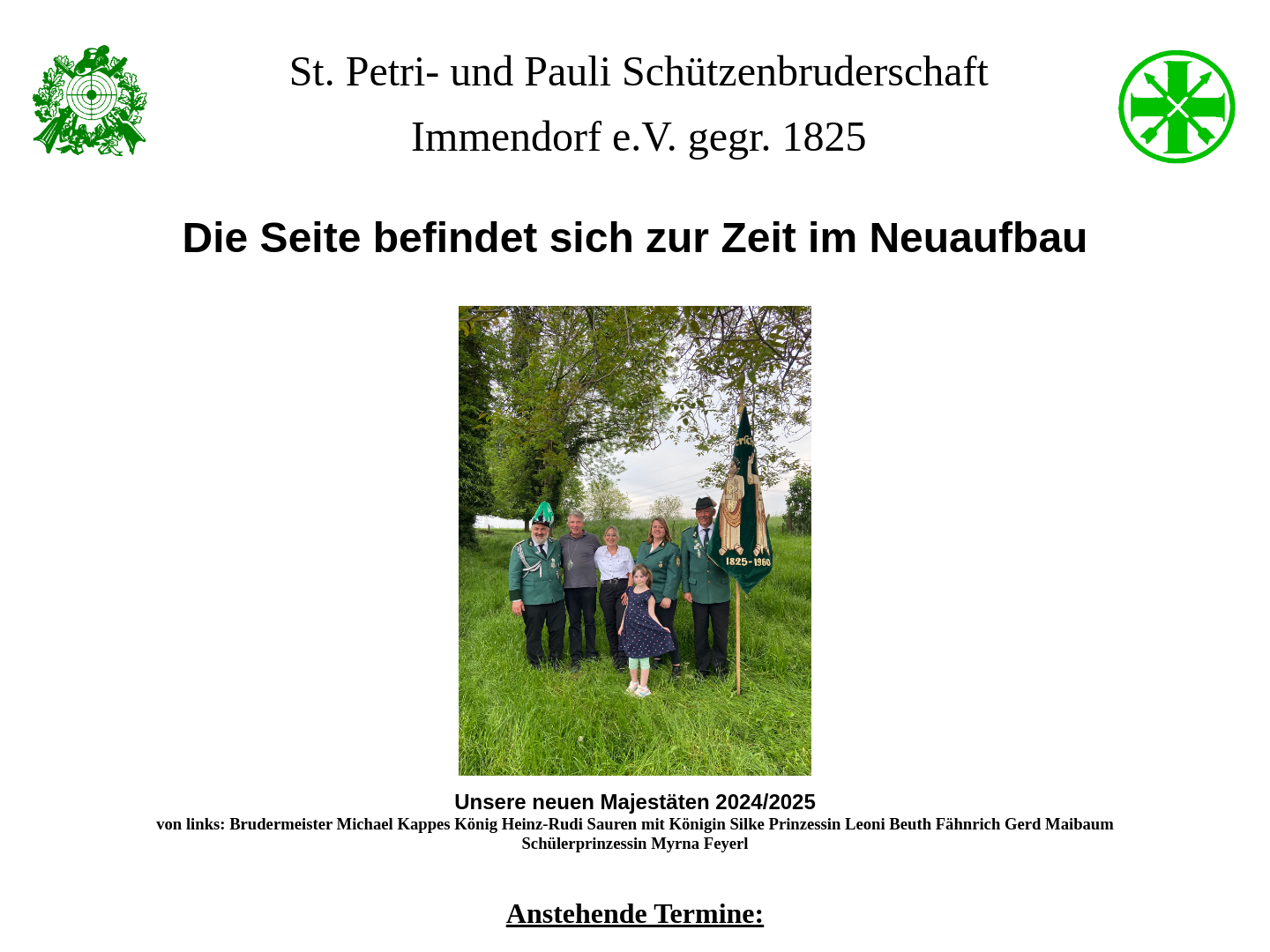 Sankt Petri- und Pauli Schützenbruderschaft Immendorf e.V. gegr. 1825