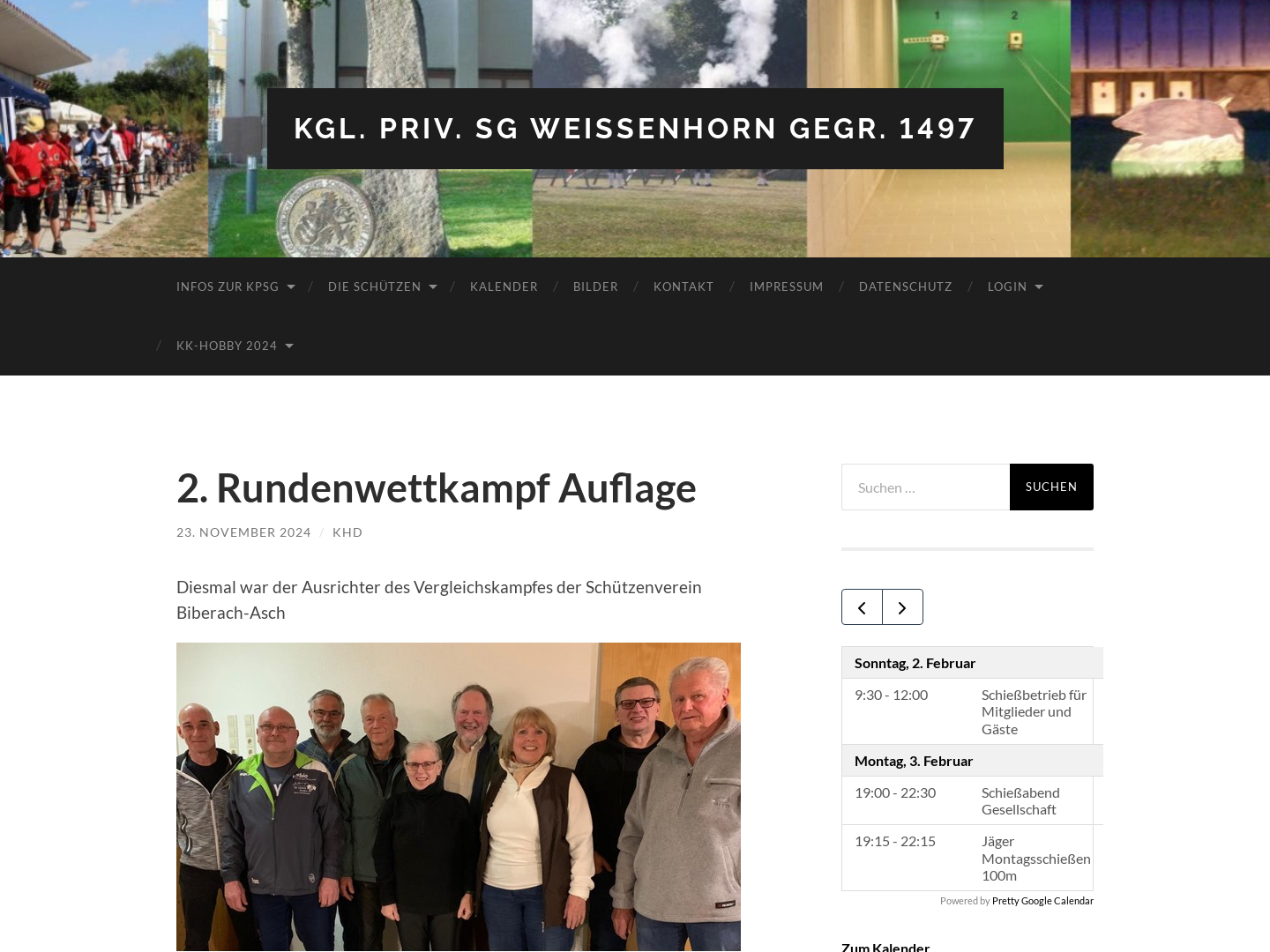 Königlich privilegierte Schützengesellschaft Weißenhorn 1497