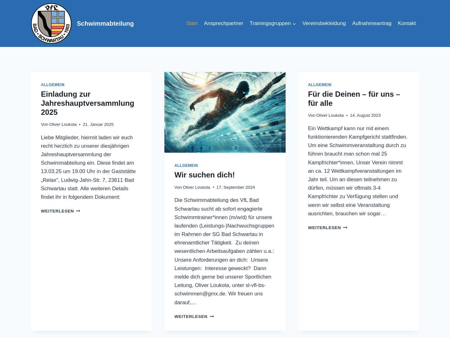 VfL Bad Schwartau - Schwimmabteilung