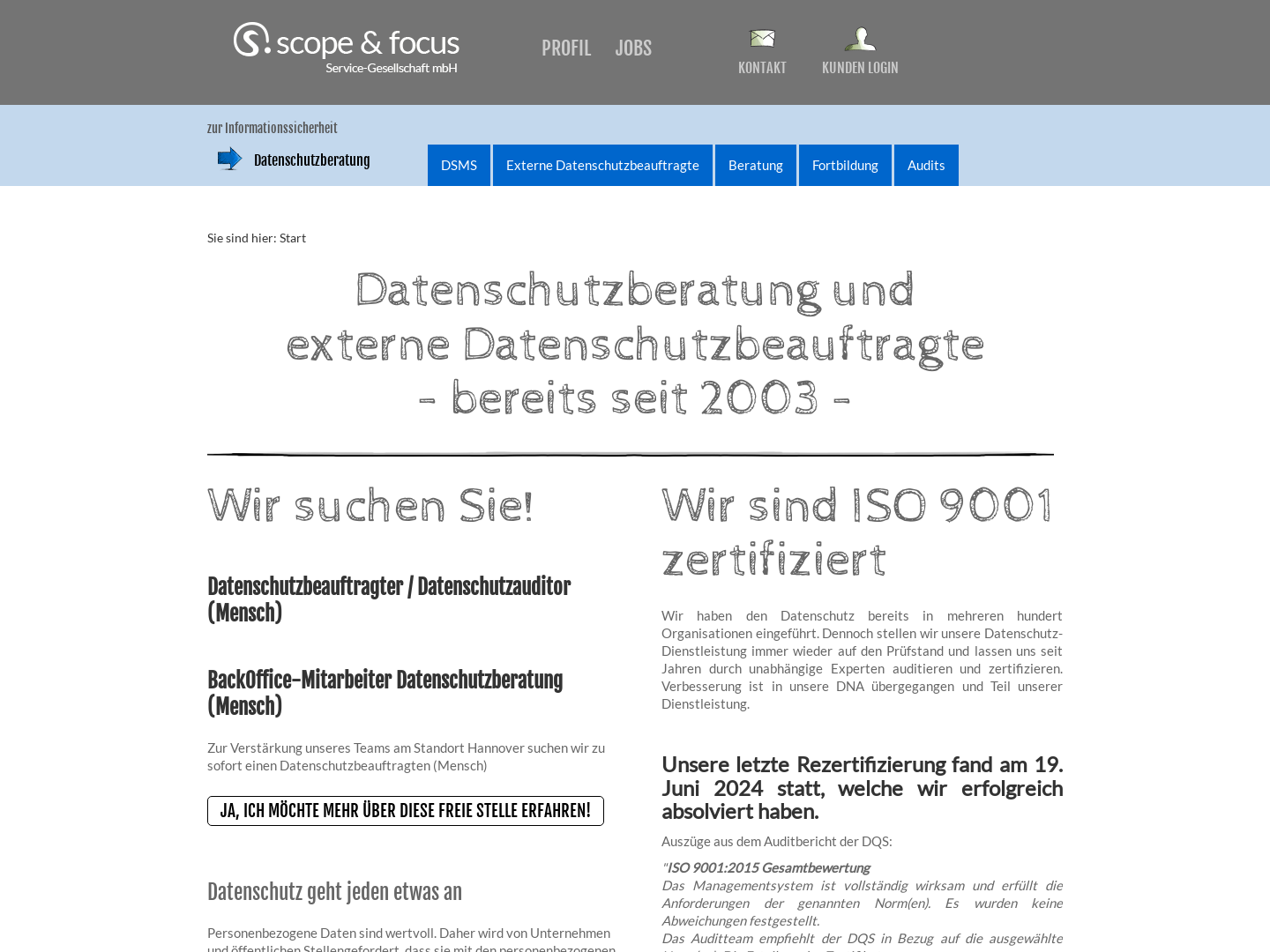 Scope & Focus Service-Gesellschaft Freie Berufe mbH