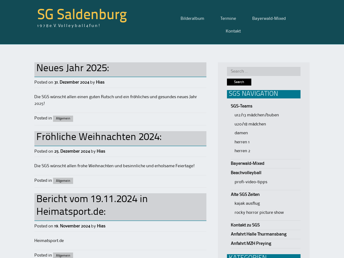 SG Saldenburg - Volleyball