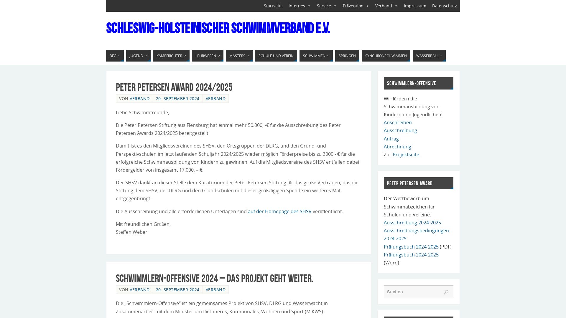 Schleswig-Holsteinischer Schwimmverband e.V.