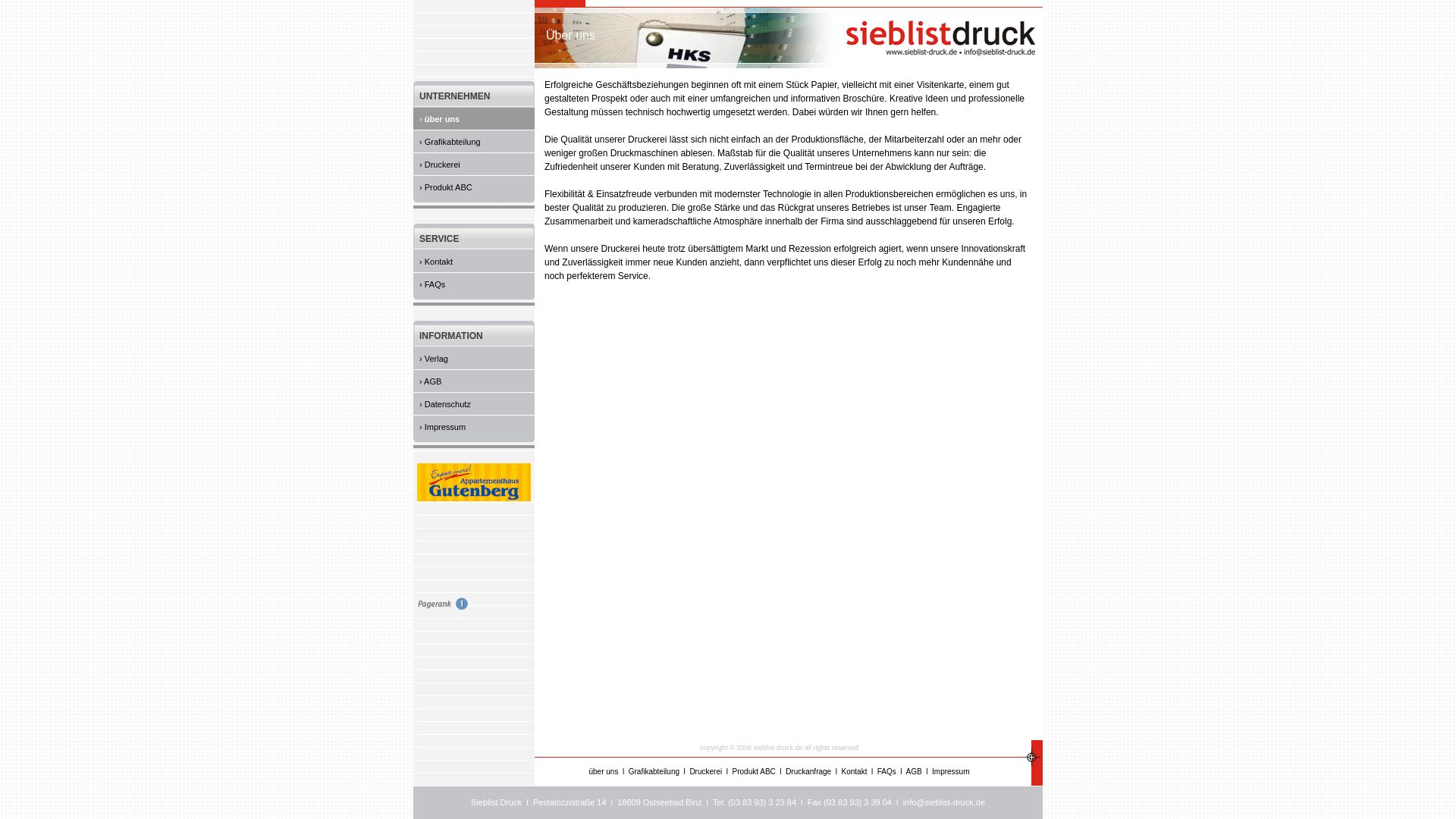 Sieblist Druck