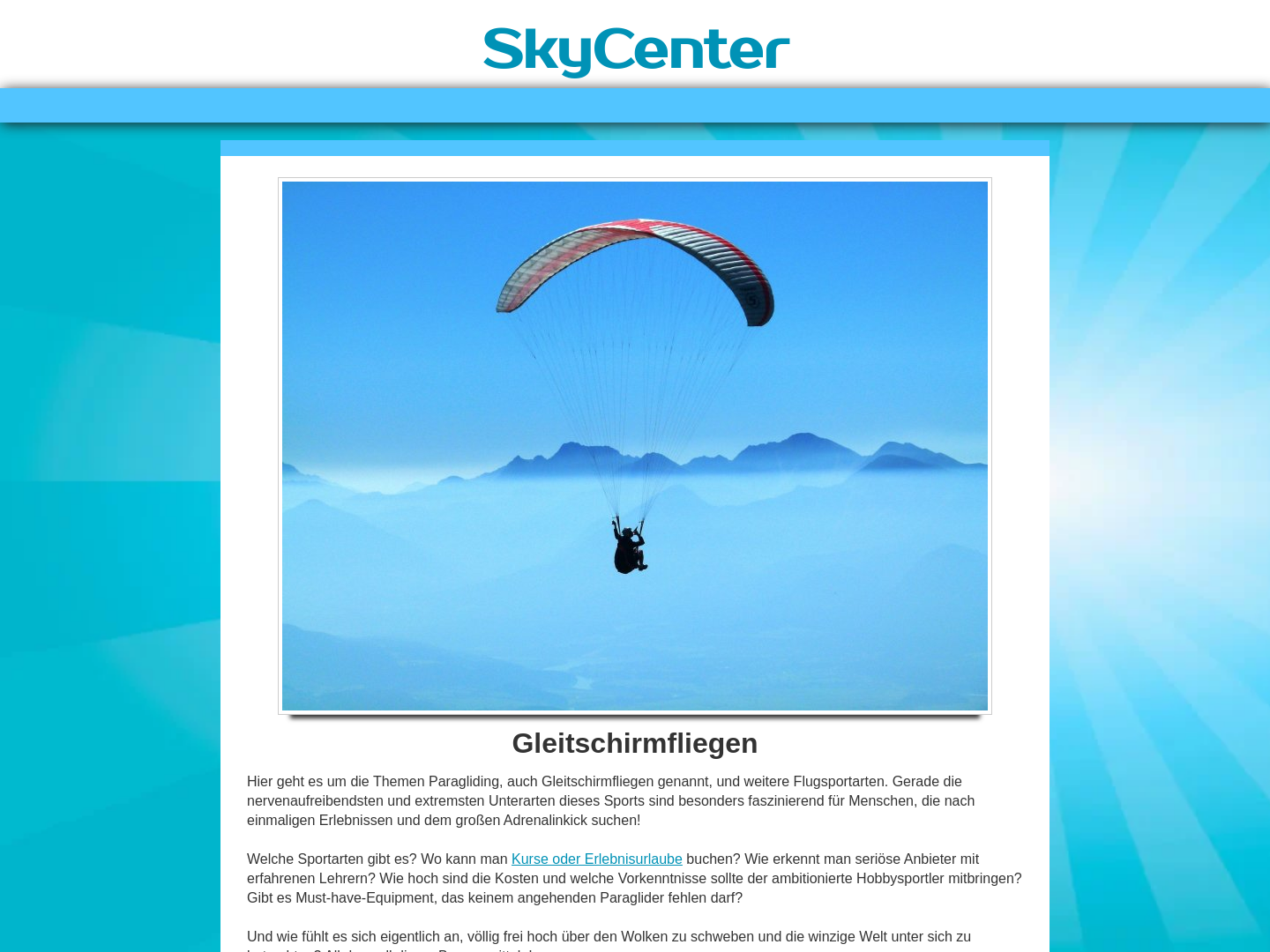 SkyCenter - Flugschule Zürich