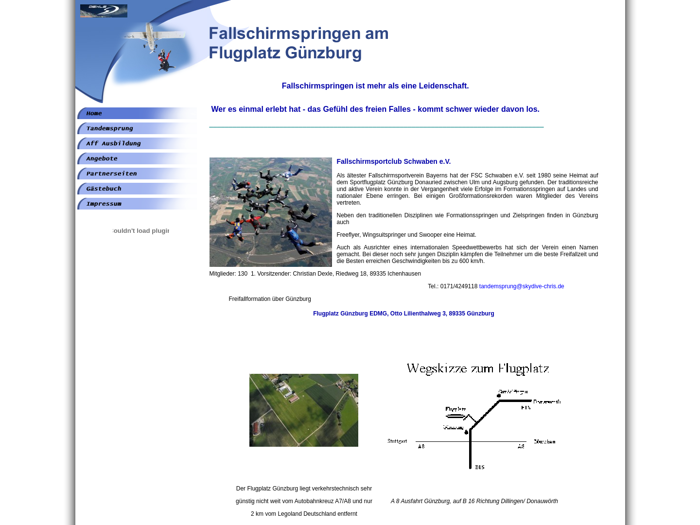 Christians Fallschirmspringer-Homepage