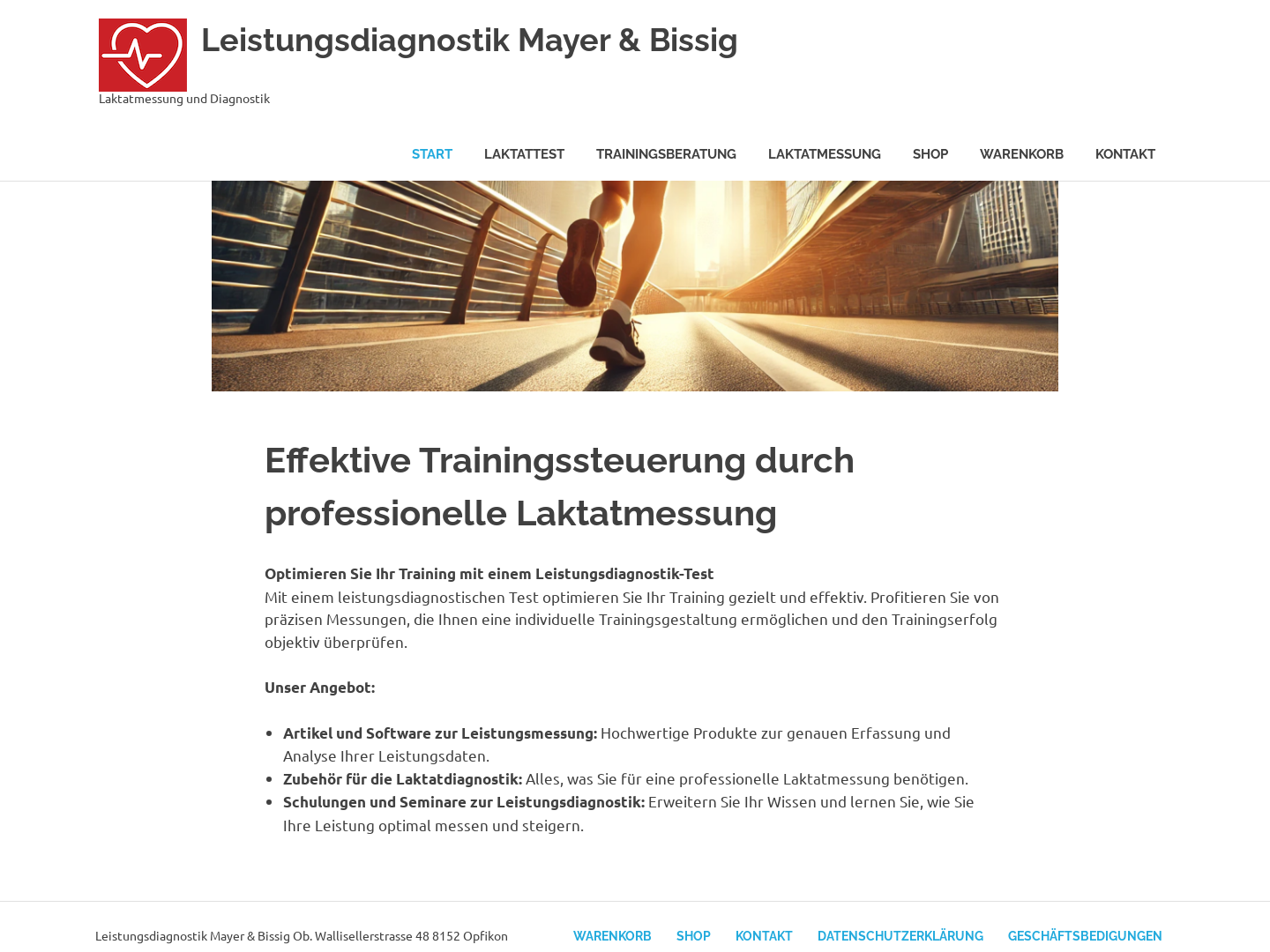 Leistungsdiagnostik für den Ausdauersport