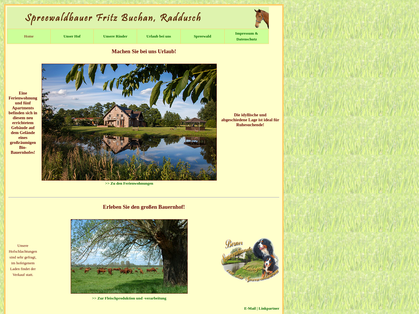 Spreewaldbauer Buchan - Landwirtschaftsbetrieb Fritz Buchan