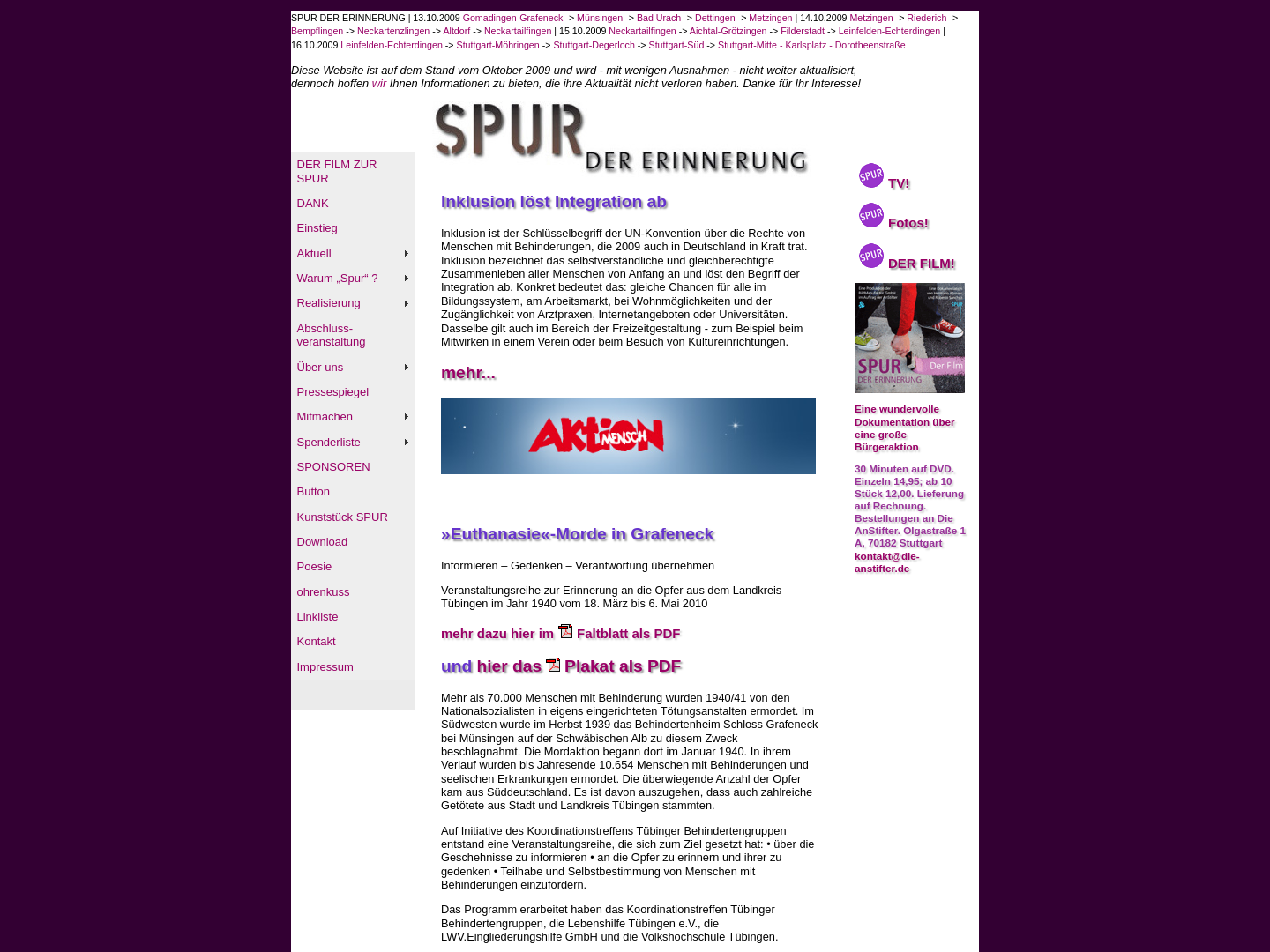 Spur der Erinnerung