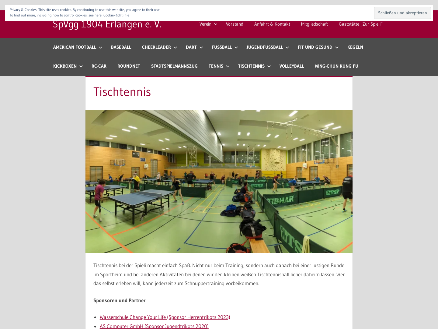 SpVgg Erlangen Tischtennisabteilung