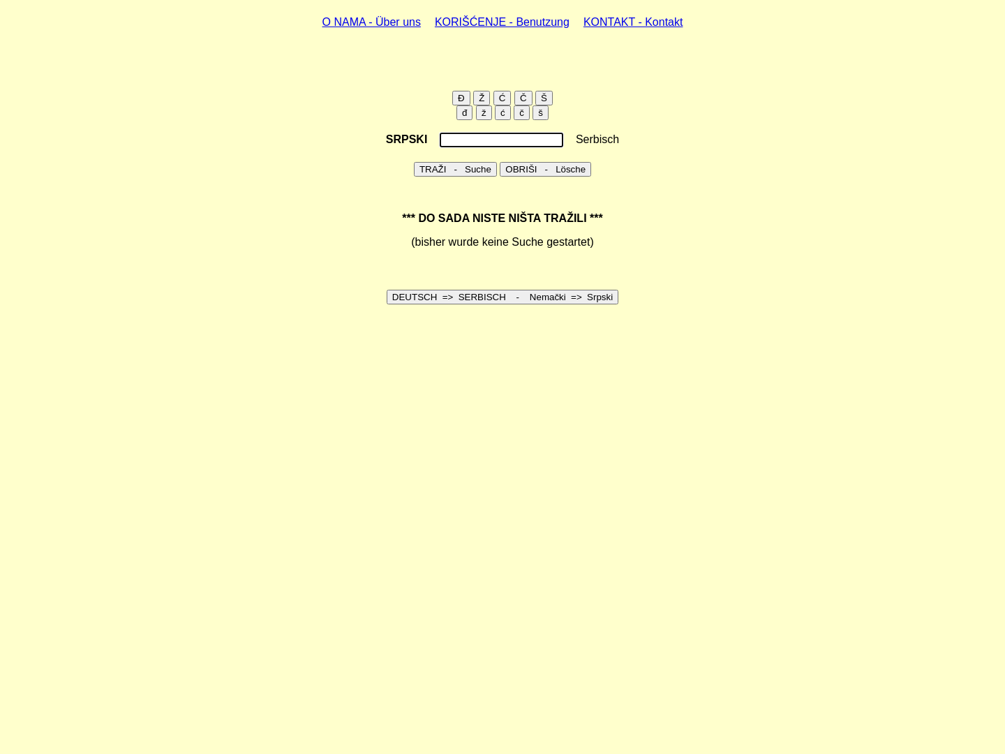 Srpskije - Wörterbuch Deutsch-Serbisch