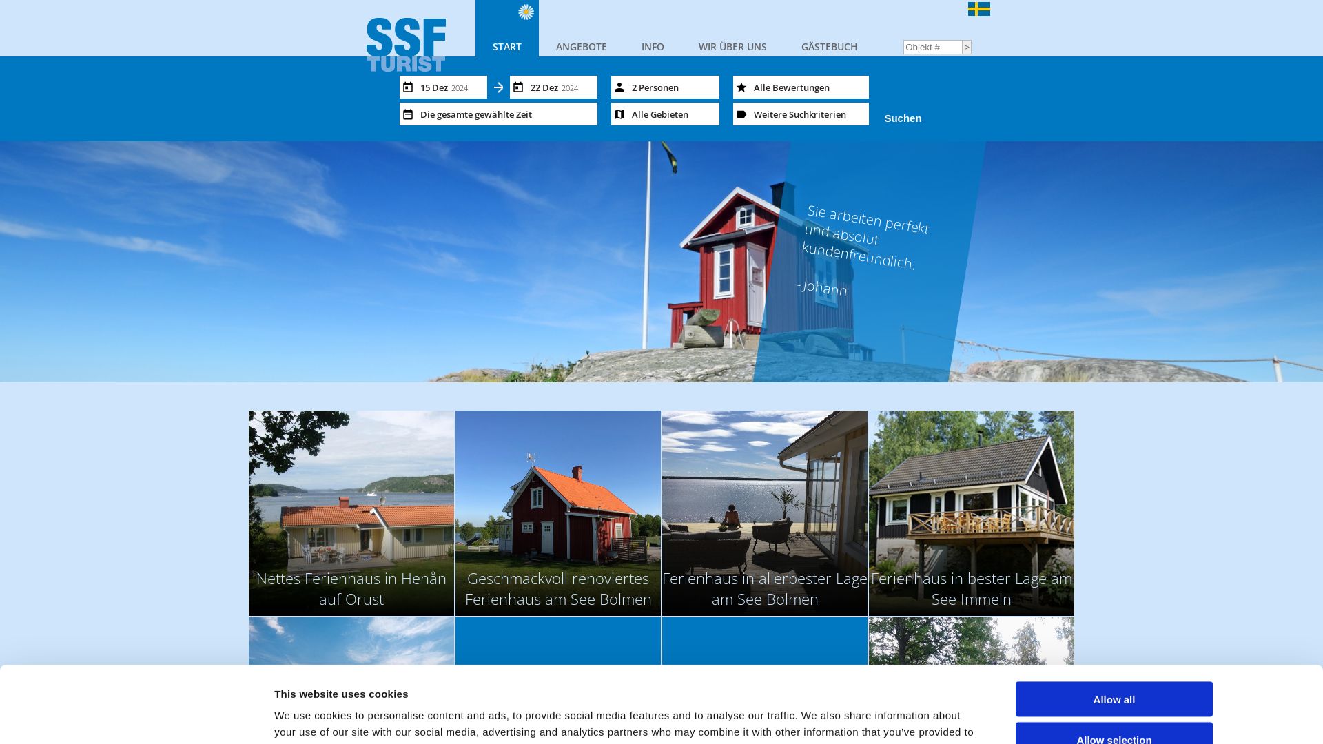 Südschwedische Ferienhausvermittlung SSF