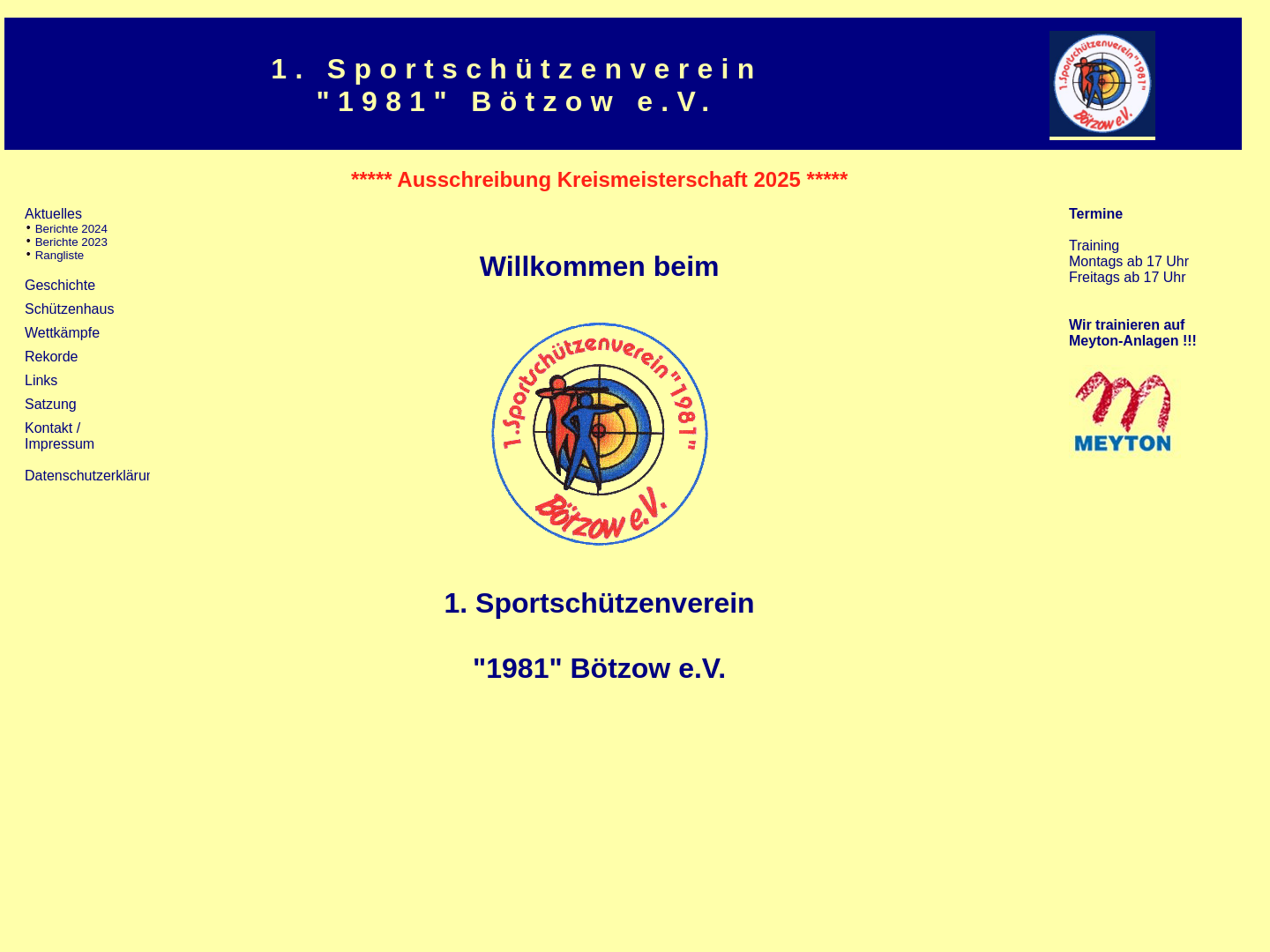 1. Sportschützenverein 1981 Bötzow e.V.