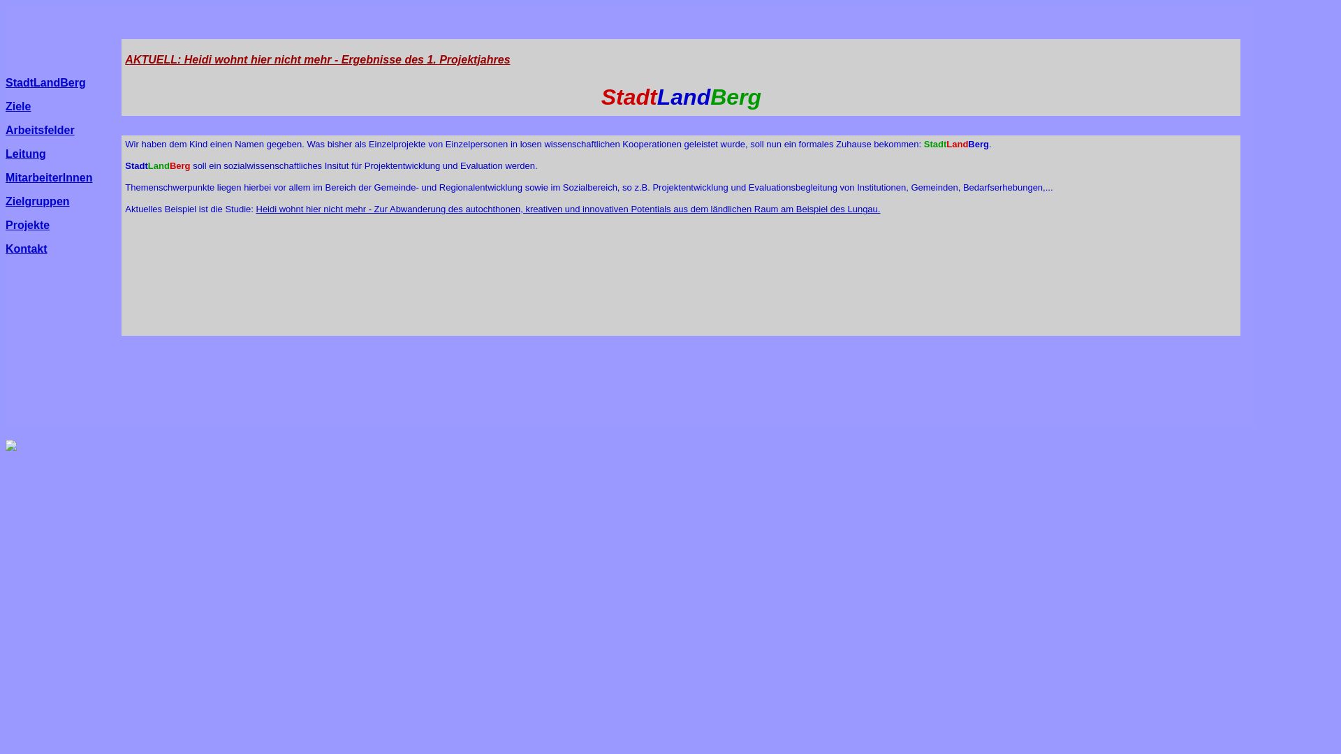StadtLandBerg - Regionalentwicklung und Evaluation