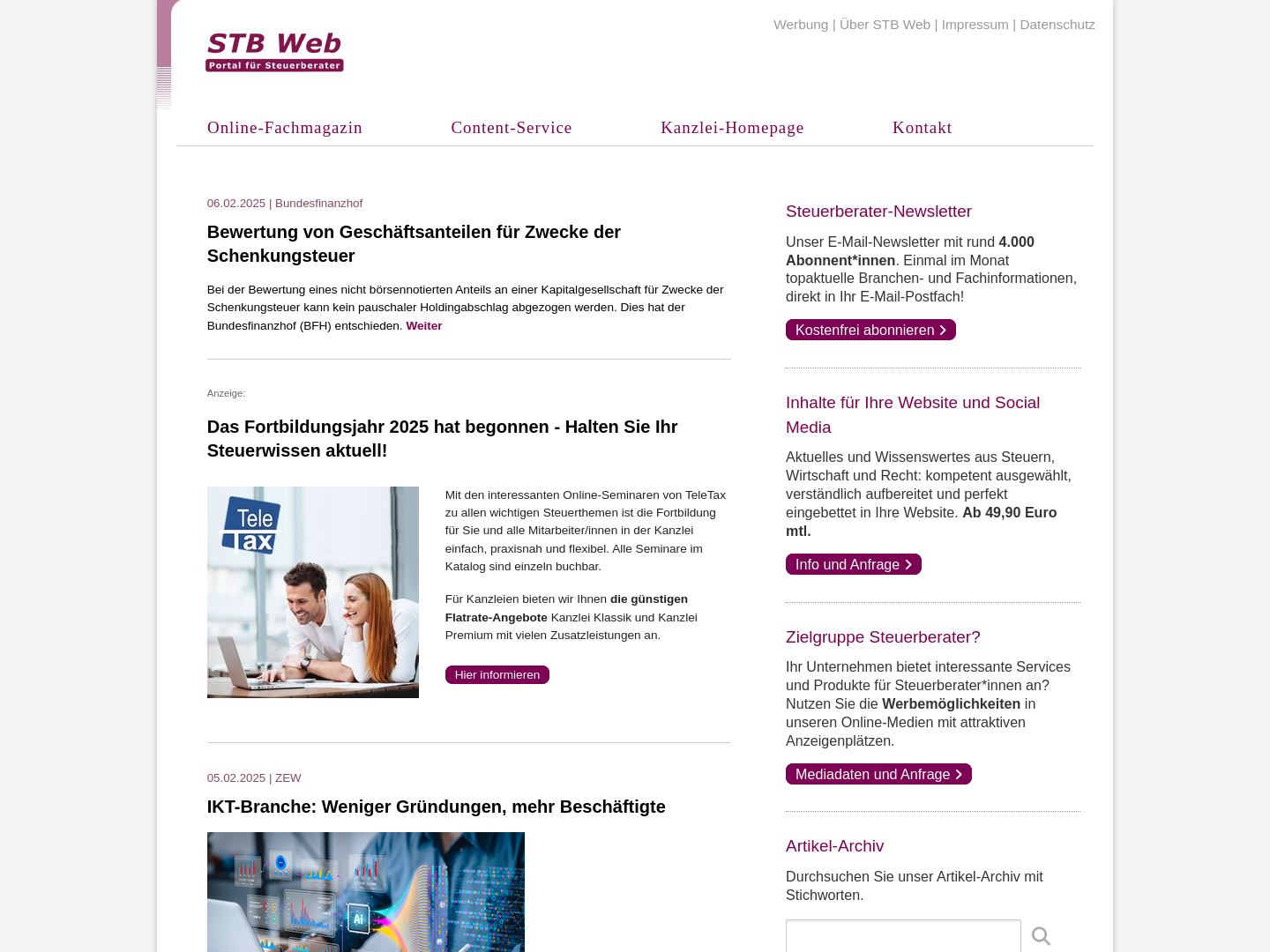 STB Web