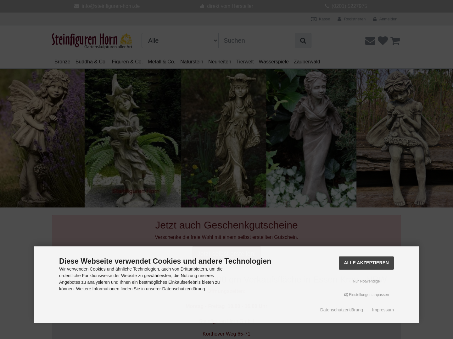 Steinfiguren Horn