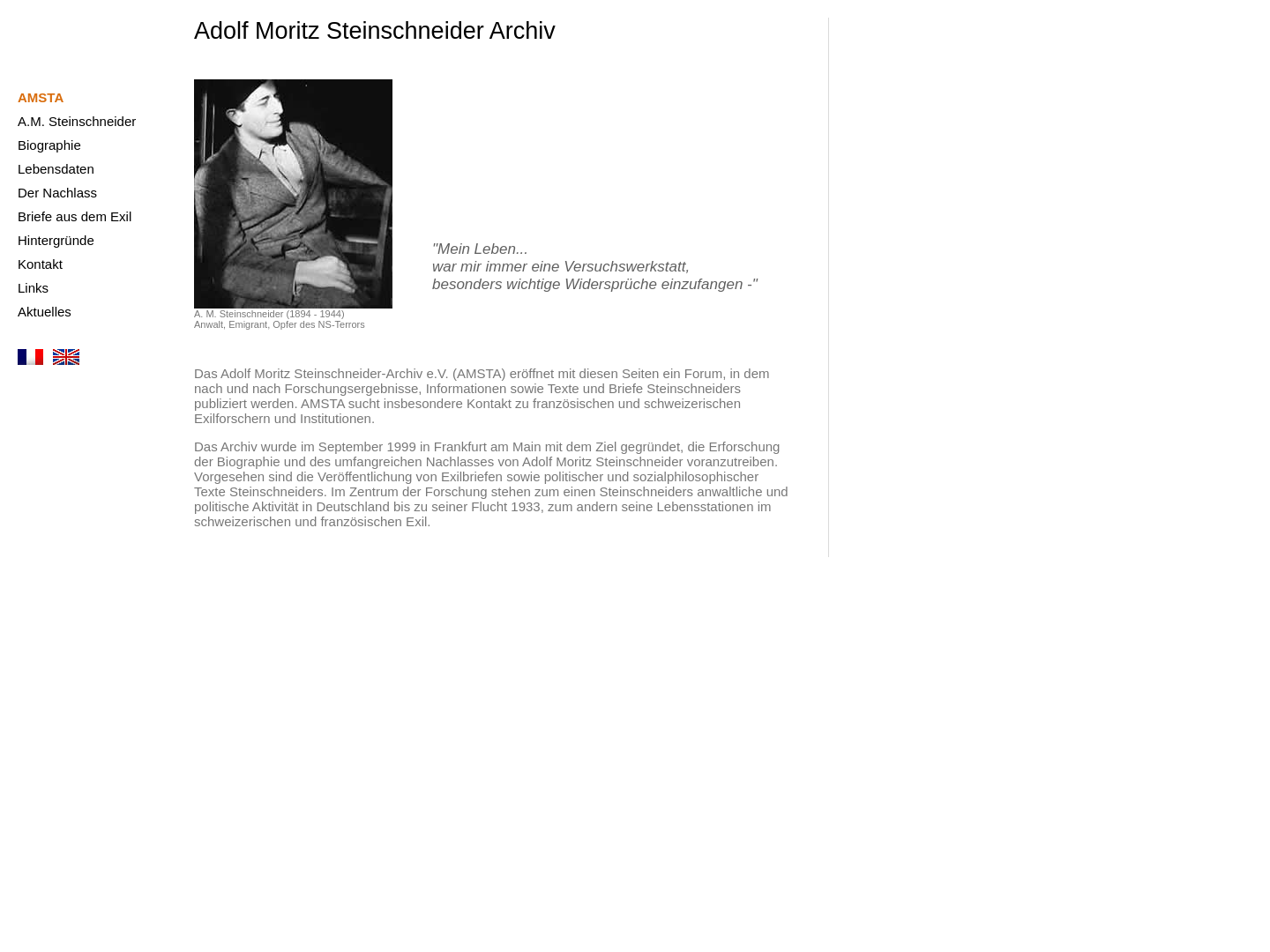 Adolf Moritz Steinschneider Archiv e.V.