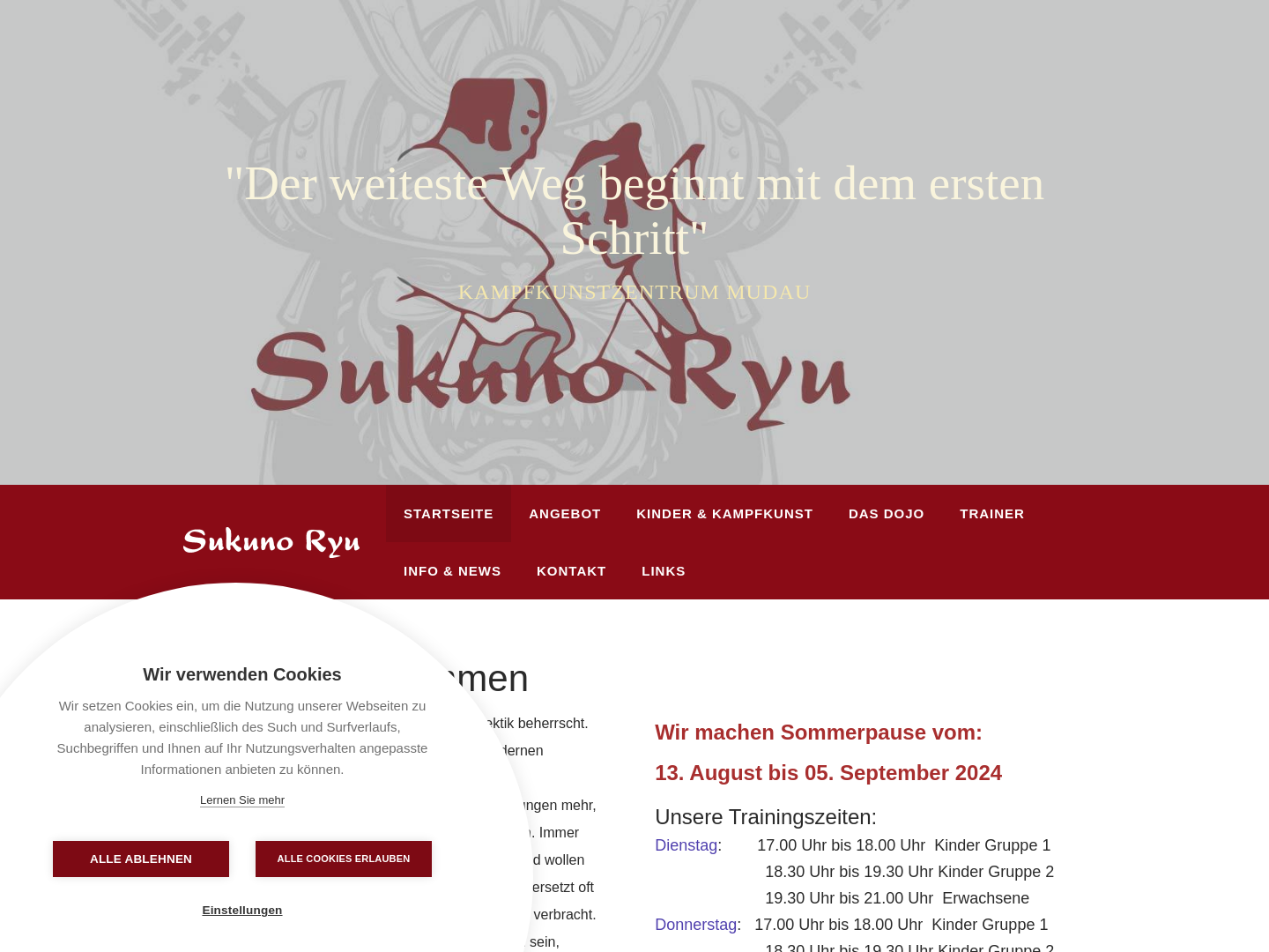 Sukuno-Ryu, Schule für Kampfkunst und Selbstverteidigung