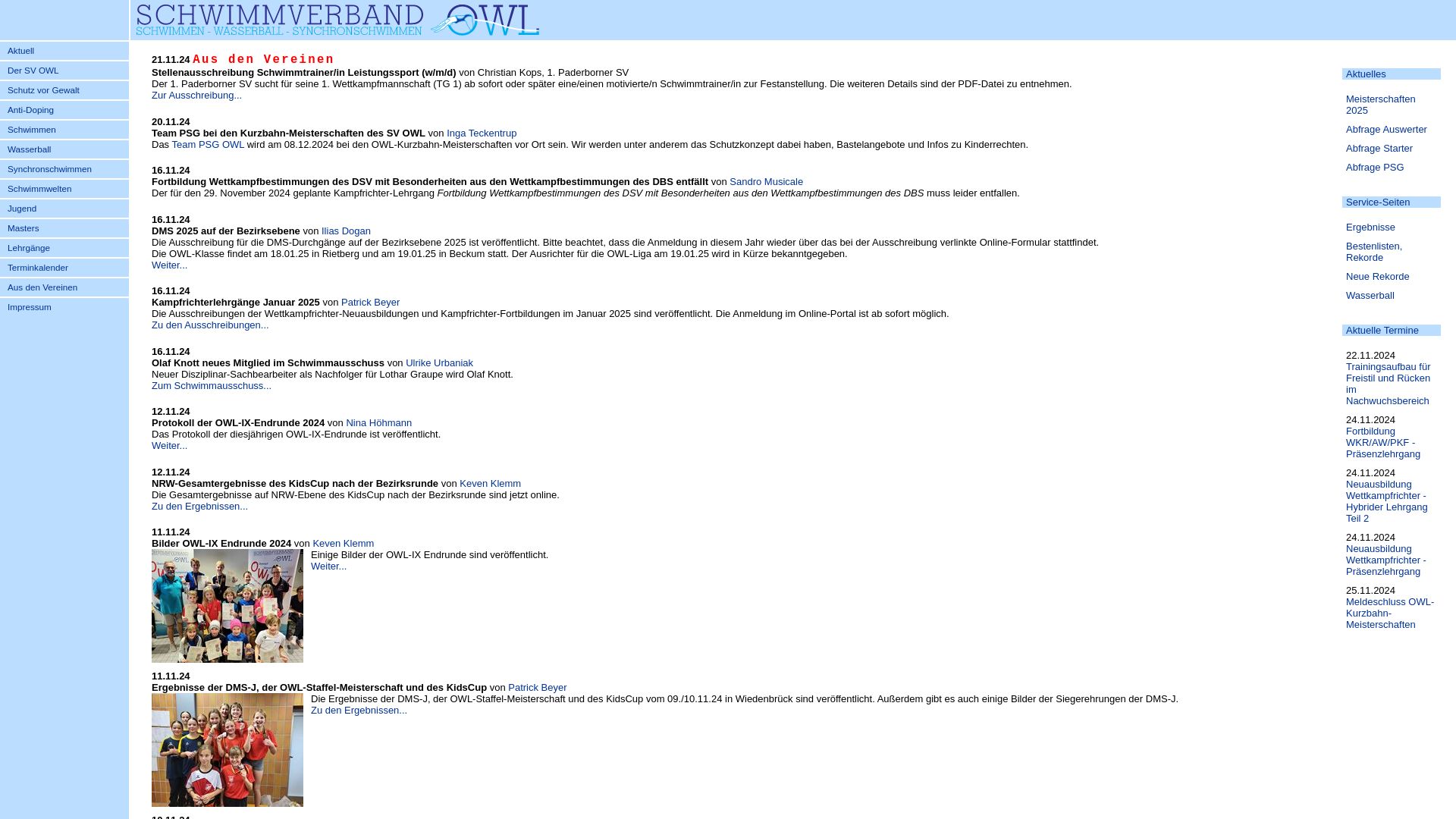 Schwimmverband Ostwestfalen-Lippe e.V. (OWL)