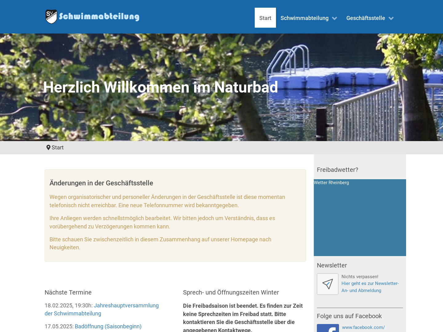 SV Budberg 1946 e.V. - Schwimmabteilung - Rheinberg