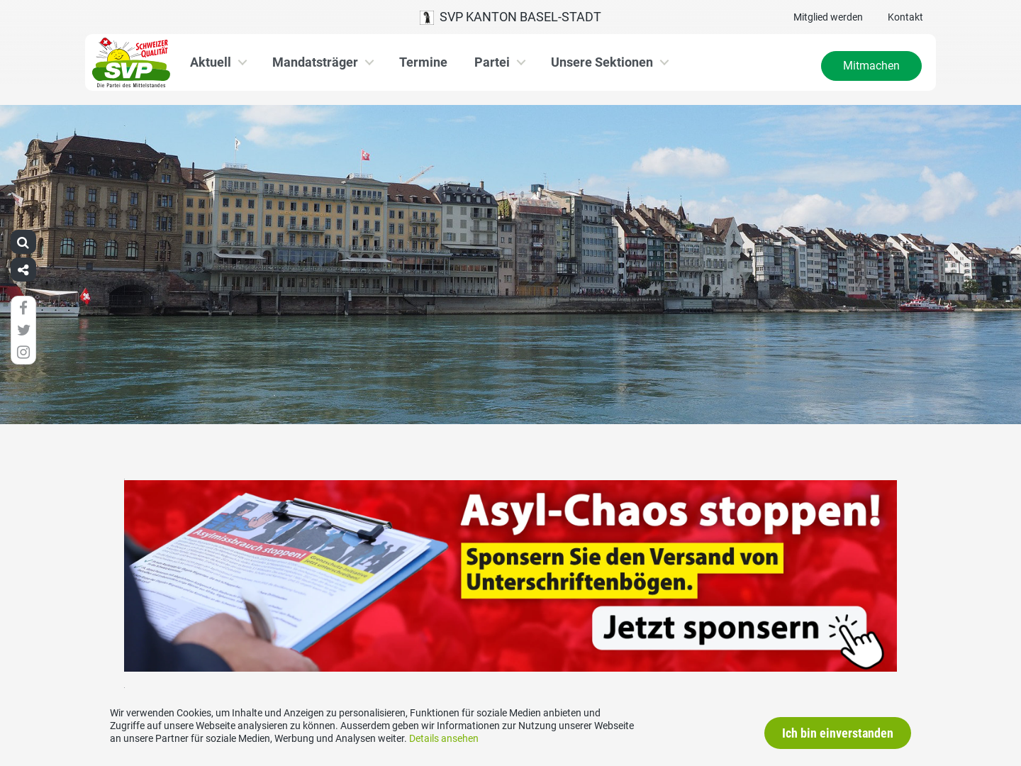 Schweizerische Volkspartei Basel-Stadt - SVP