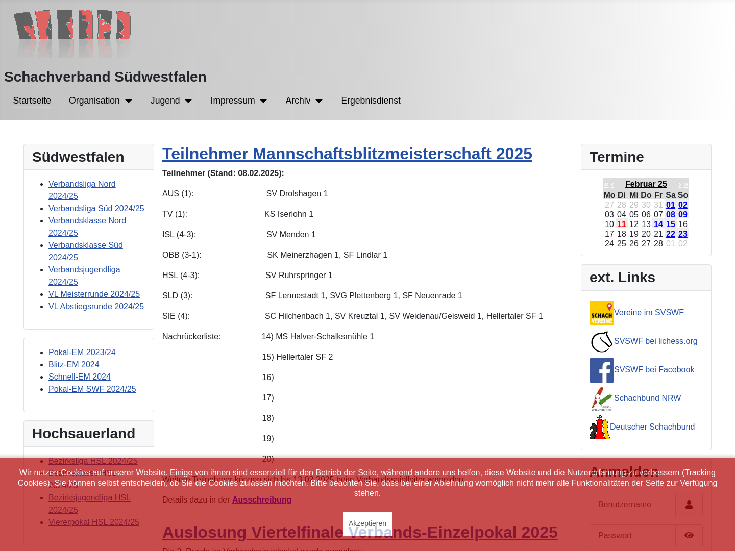 Schachverband Südwestfalen