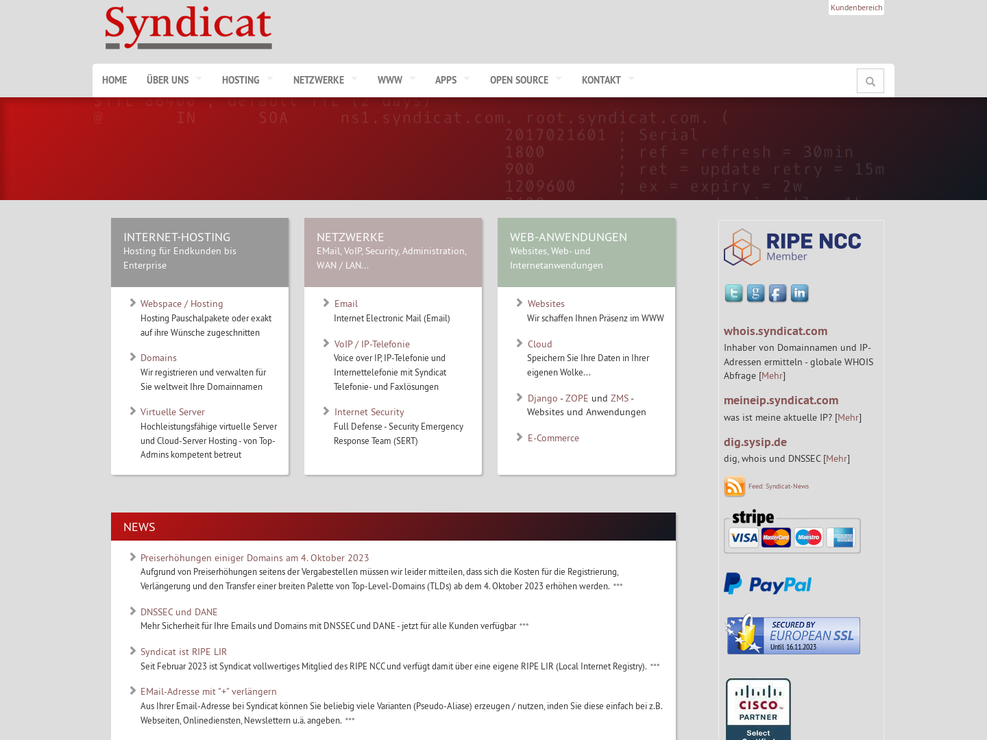 Syndicat IT & Internet - Niels Dettenbach