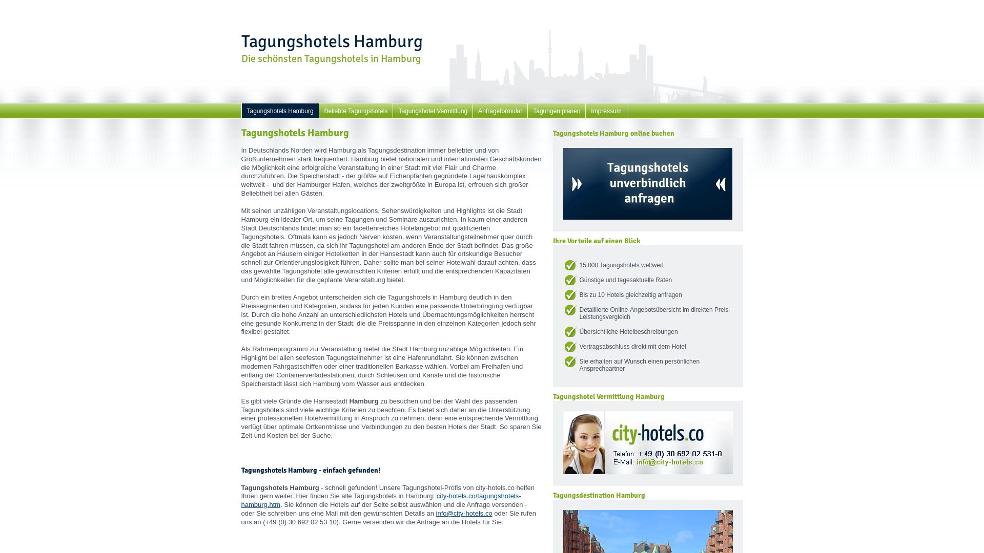 Tagungshotels Hamburg