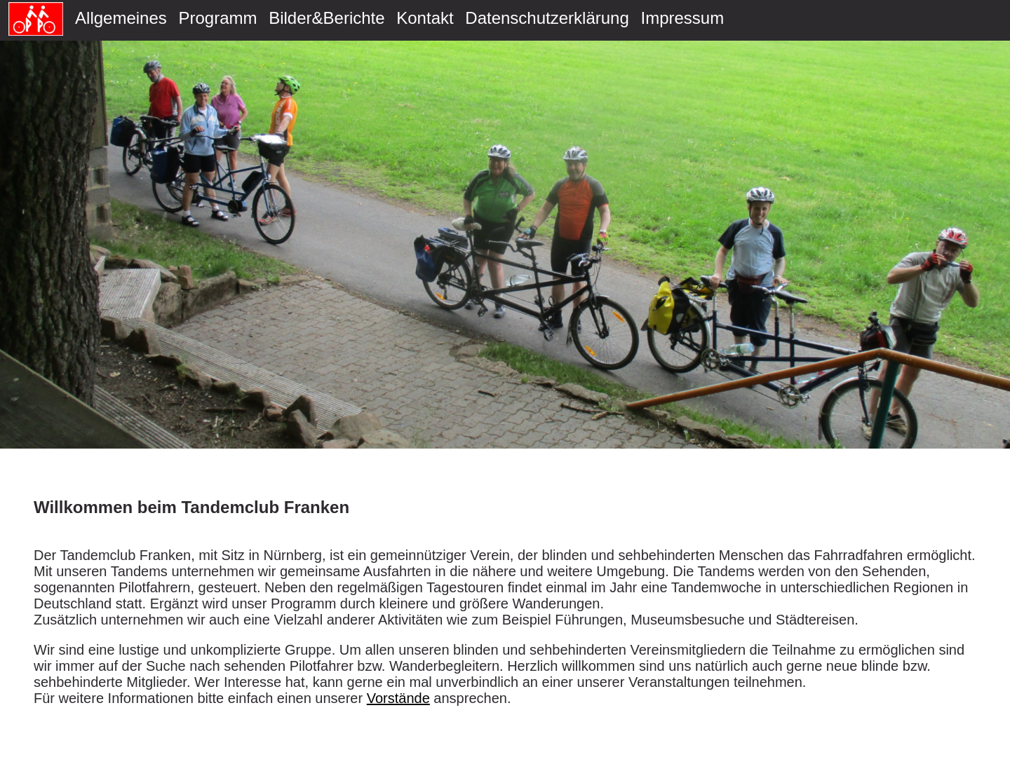 Tandem Radfahren