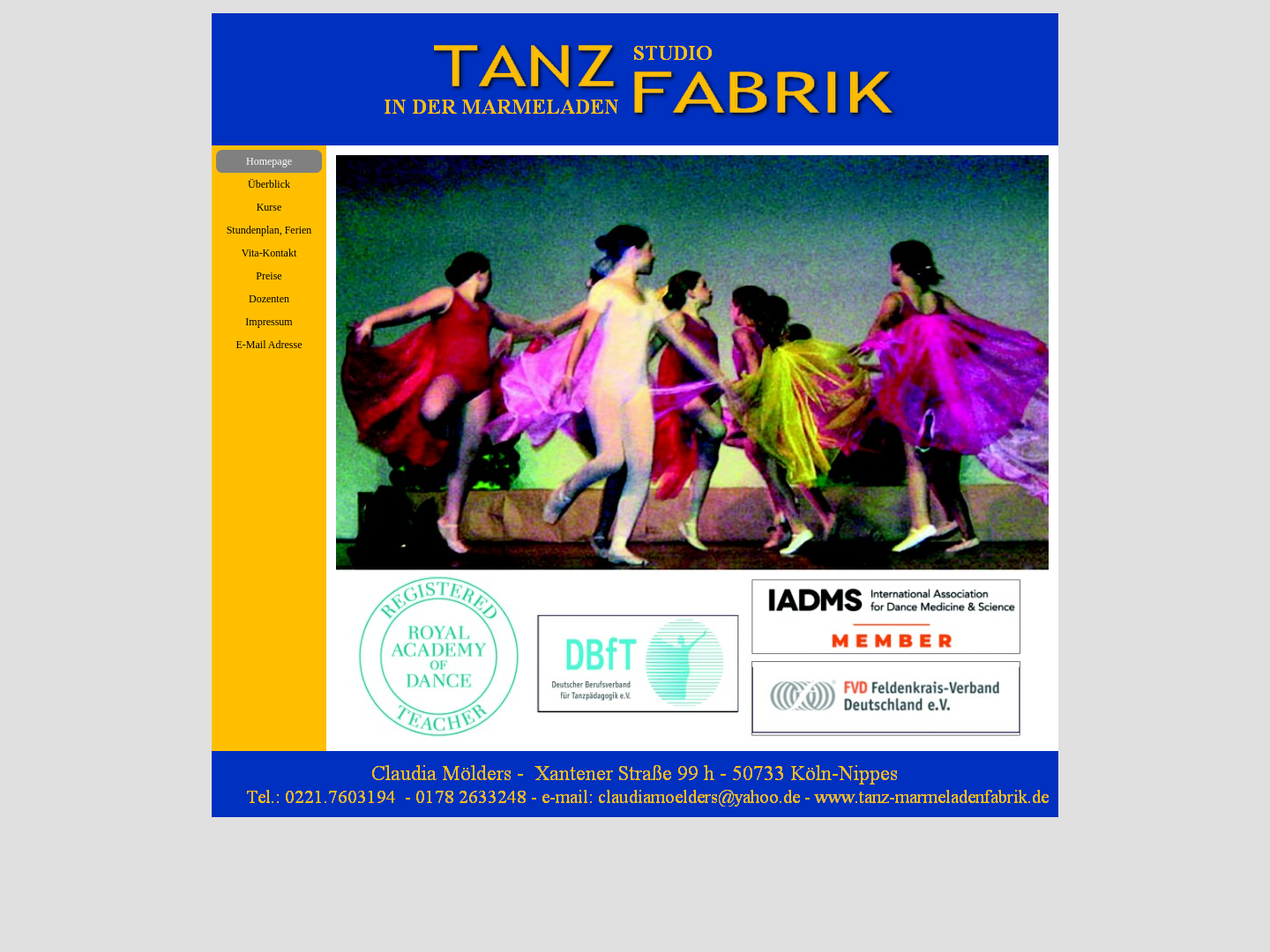 Tanzstudio in der Marmeladenfabrik